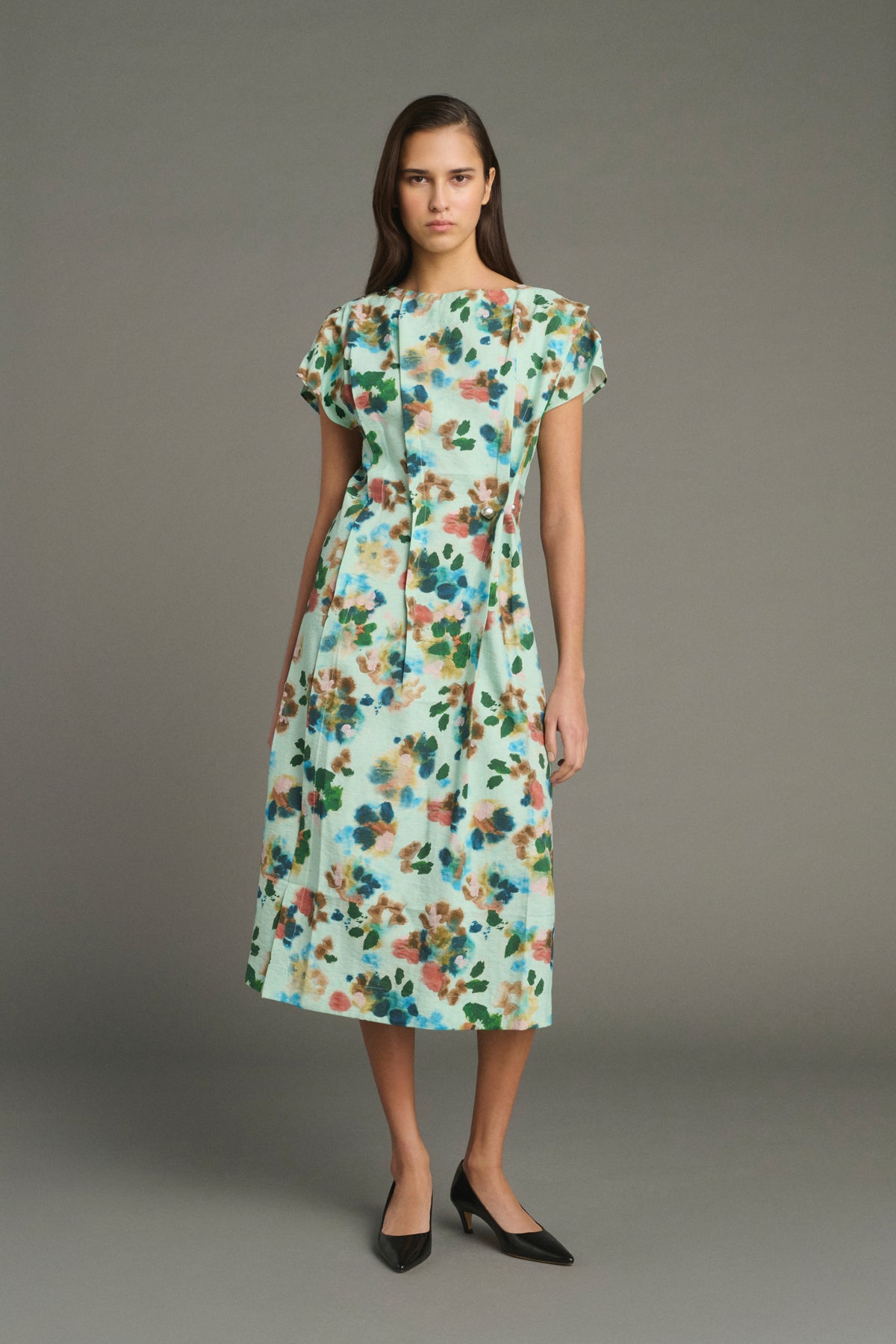 Robe Jade - Turquoise - Soie - Femme