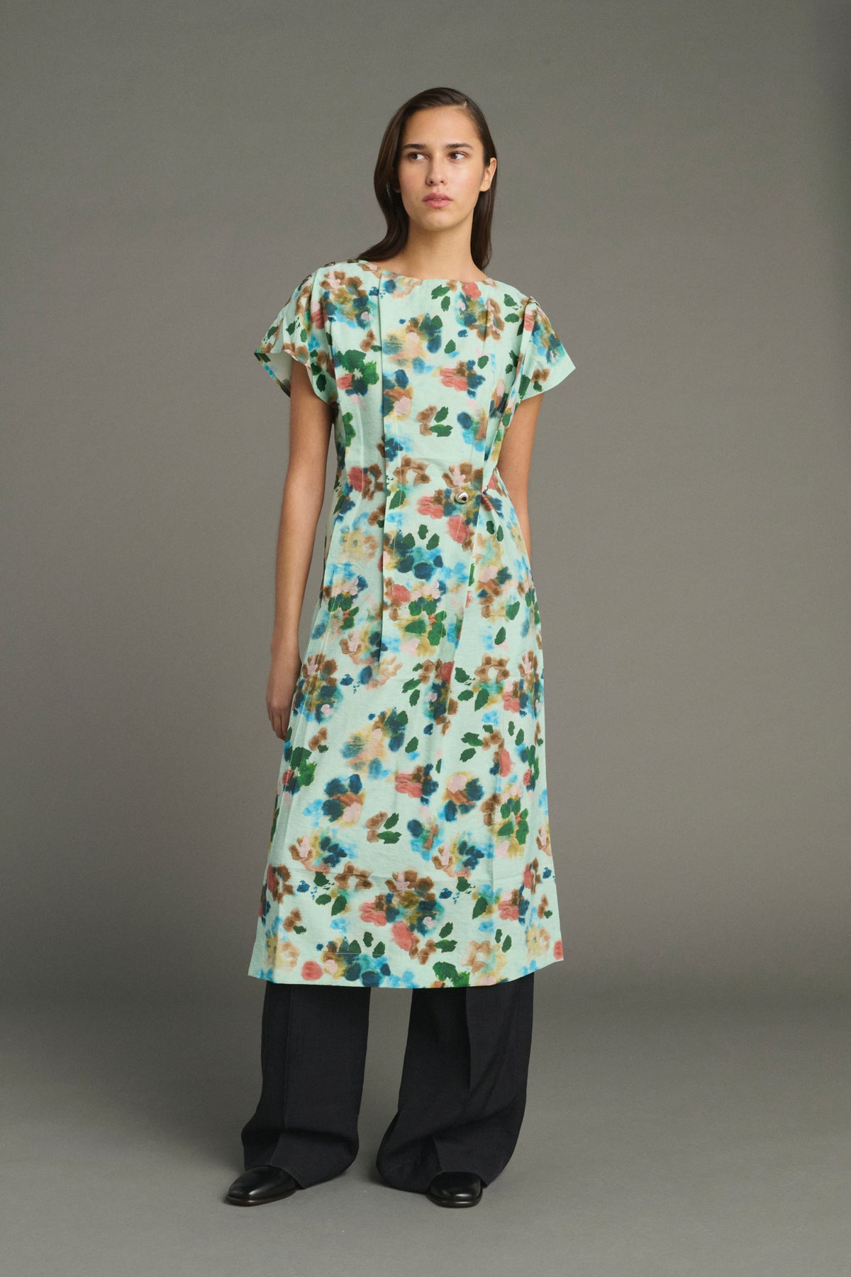 Robe Jade - Turquoise - Soie - Femme
