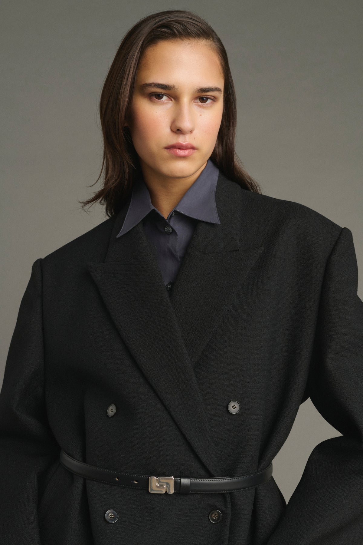 Manteau Jim - Noir - Laine - Femme