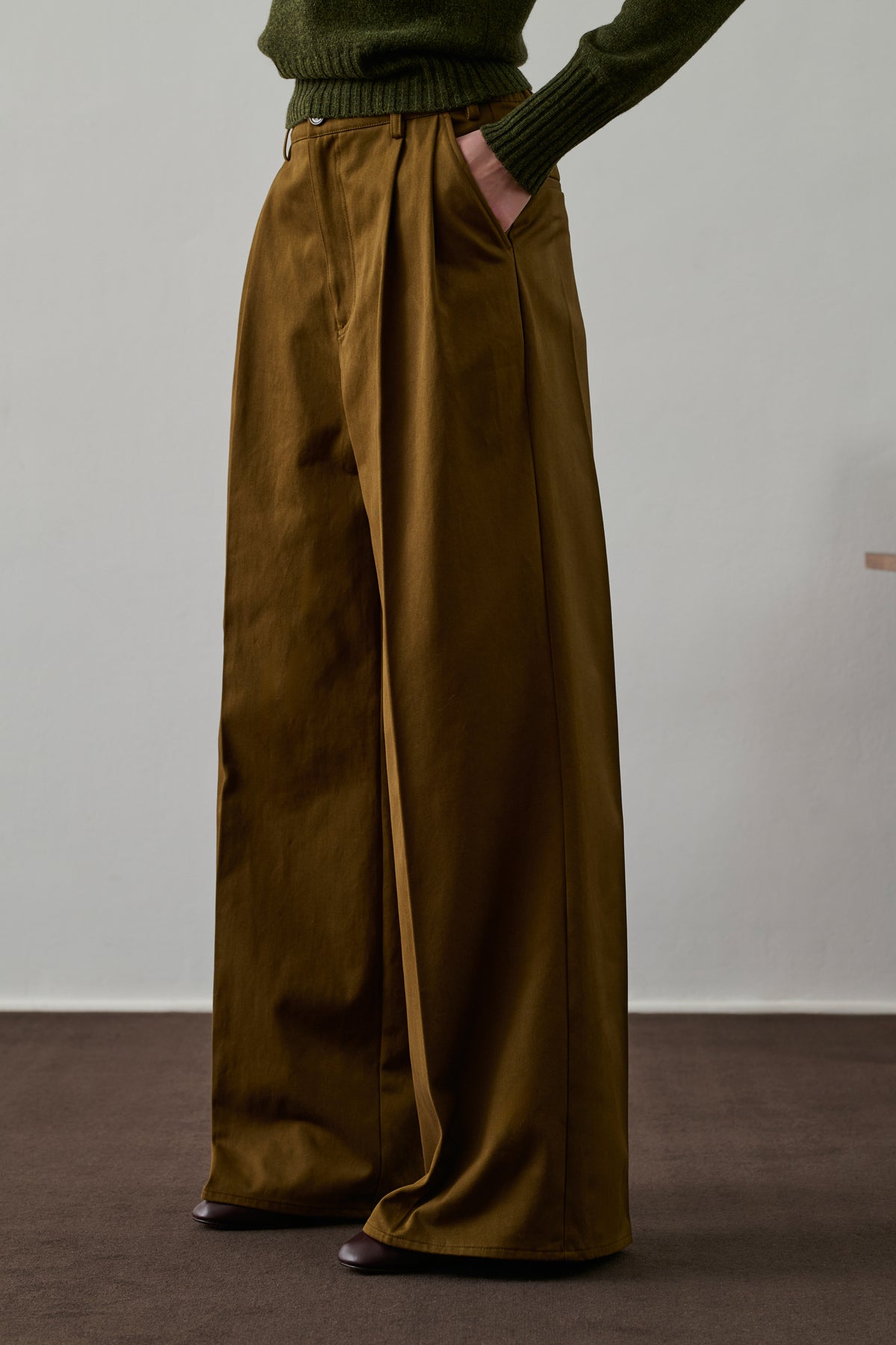 Pantalón Frejus - Caqui/Bronce - Algodón - Mujer
