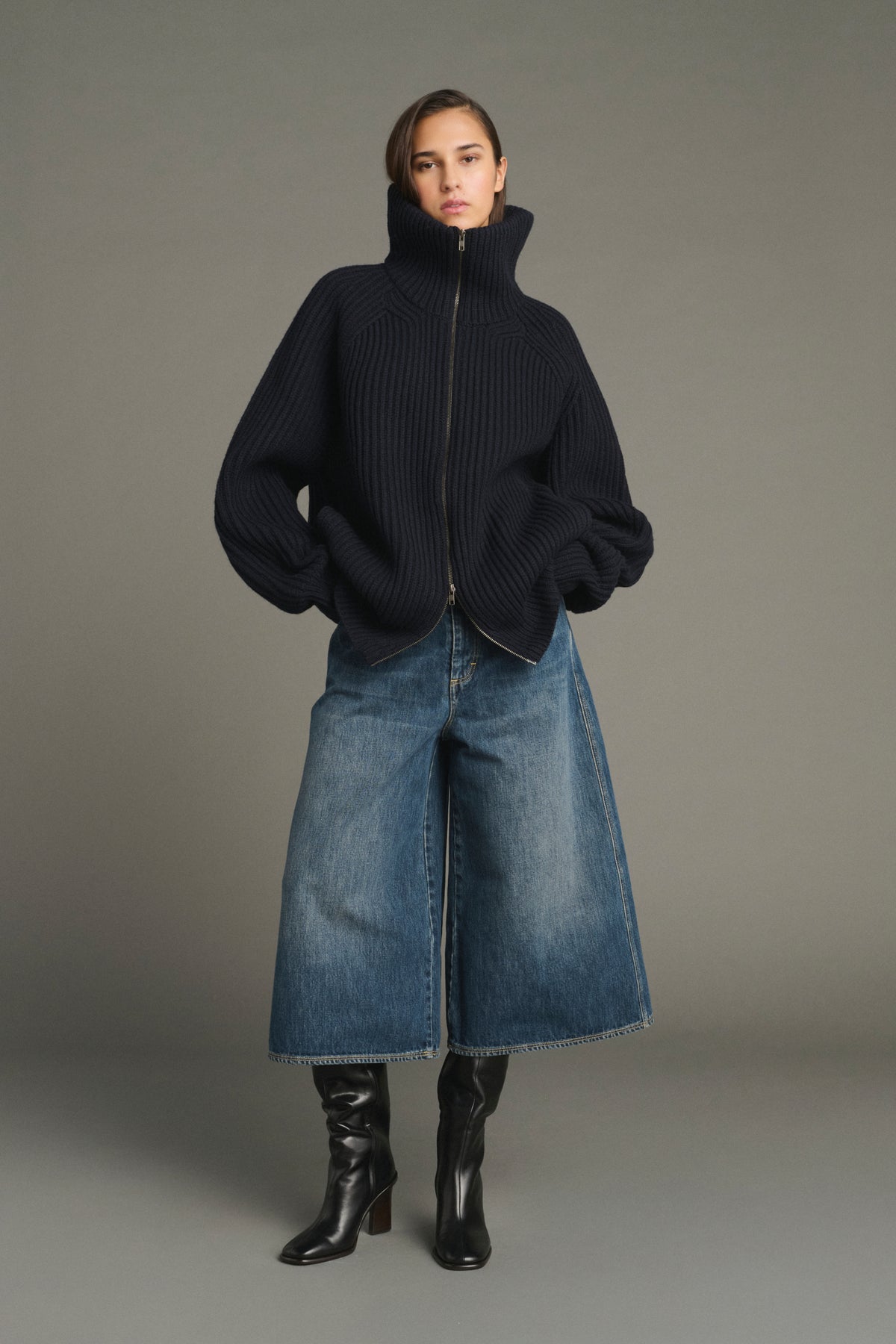 Veste Jasper - Navy - Laine Mérinos - Femme vue 1
