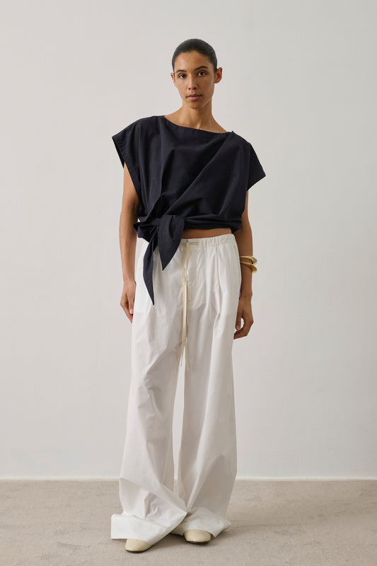 Pantalon Hugues - Blanc Cassé - Coton - Femme