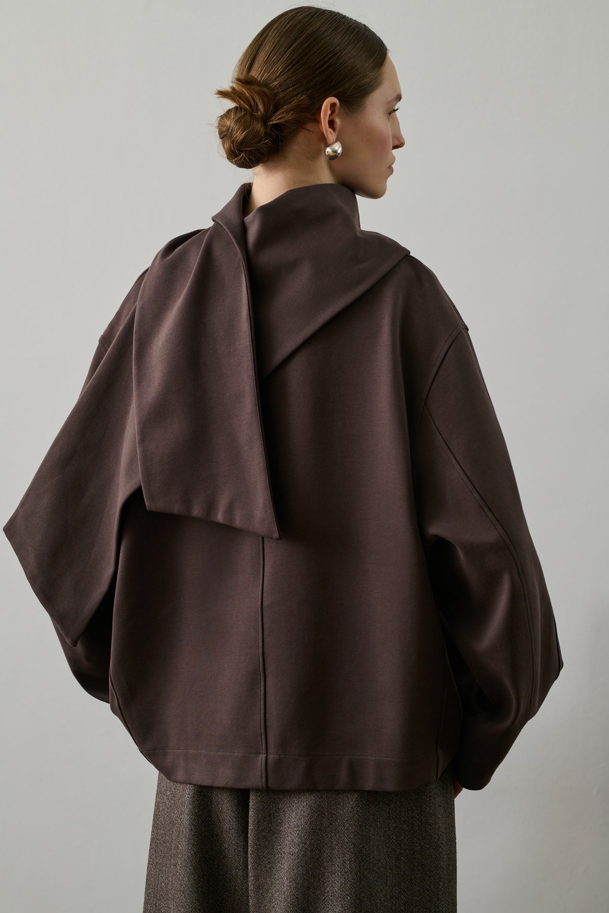 Freja Sweatshirt - Brown/Plum - Cotton - Women