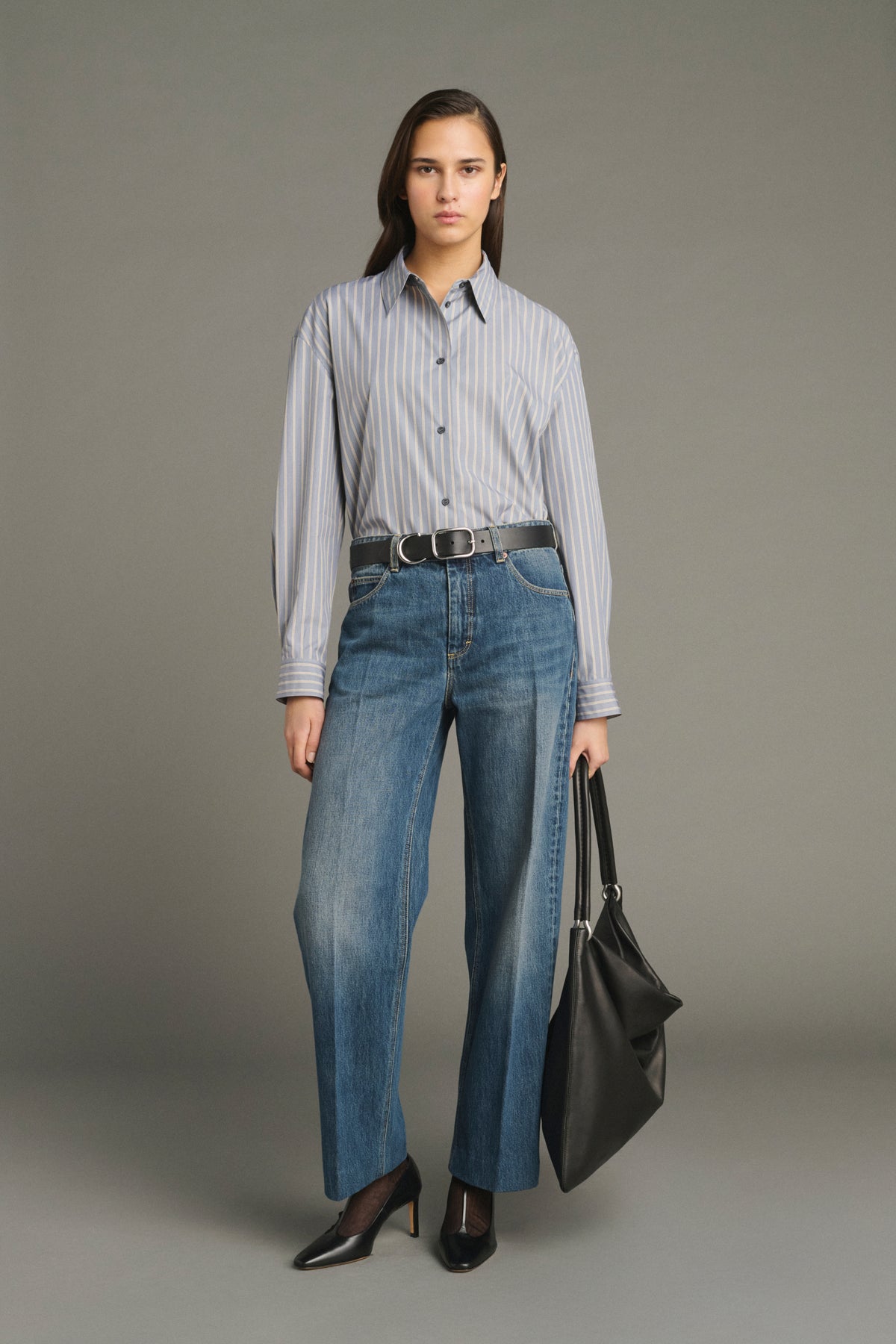 Jean Jerry - Denim Bleu Délavé - Coton - Femme vue 1