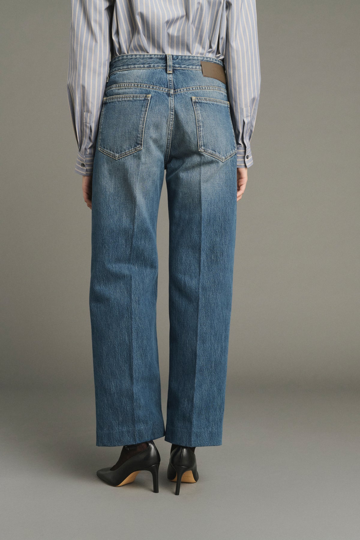 Jean Jerry - Denim Bleu Délavé - Coton - Femme vue 3