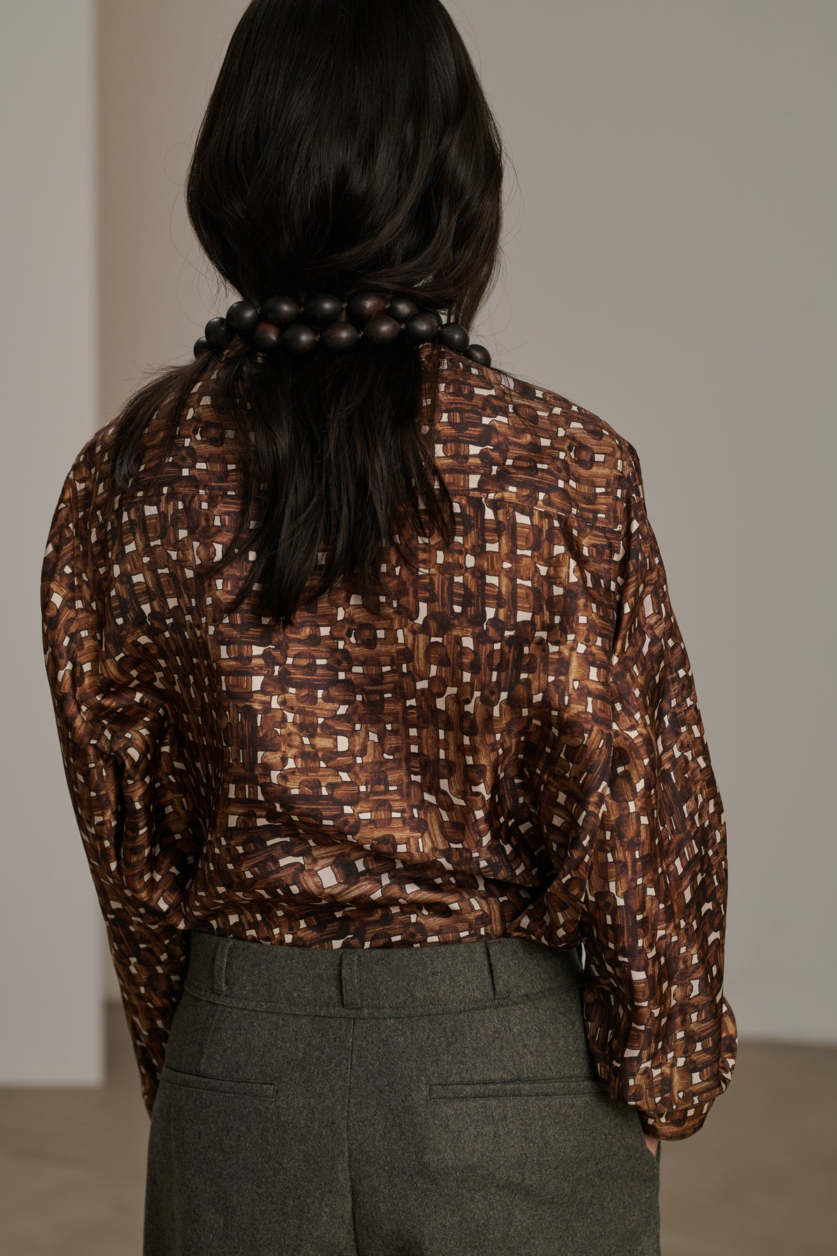 Pantalón Barrie - Gris claro - Lana - Mujer vue 4