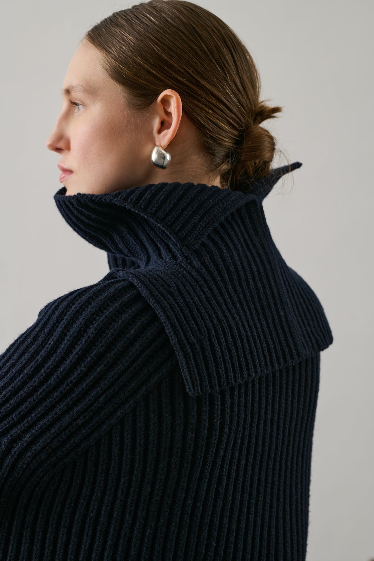 Col Gad - Navy - Laine - Femme vue 3