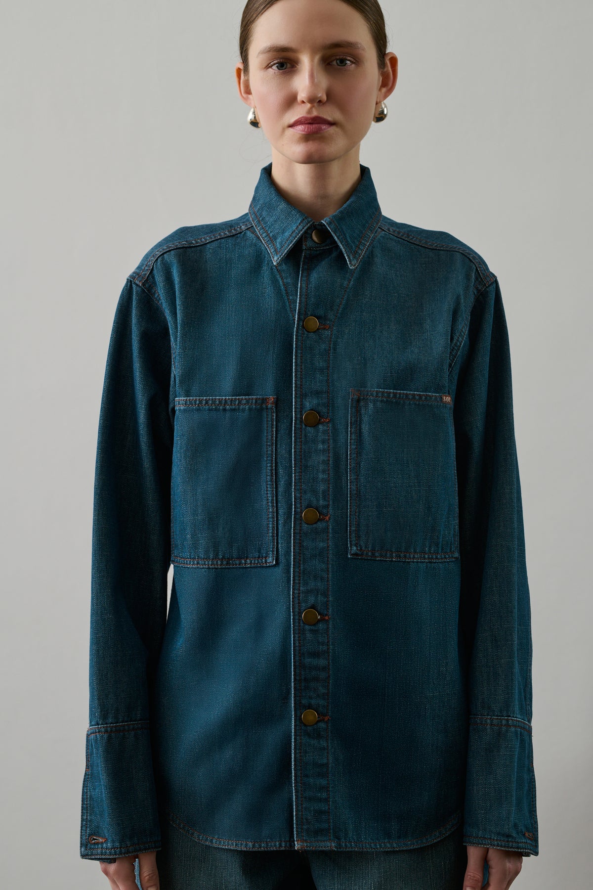 Camisa Garance - Azul/Verde - Mujer