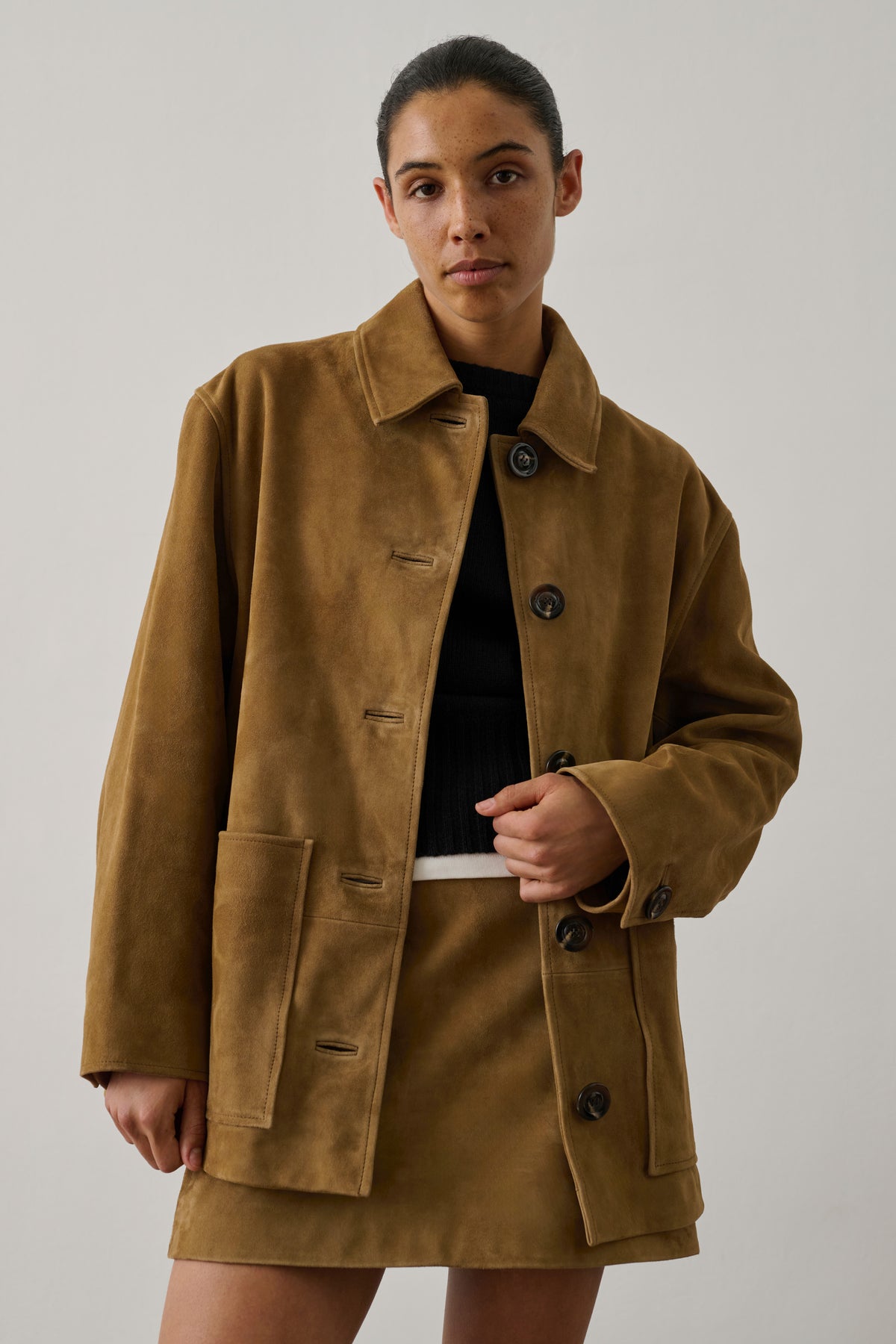 Blouson Vincenzo - Sable - Cuir - Femme vue 4