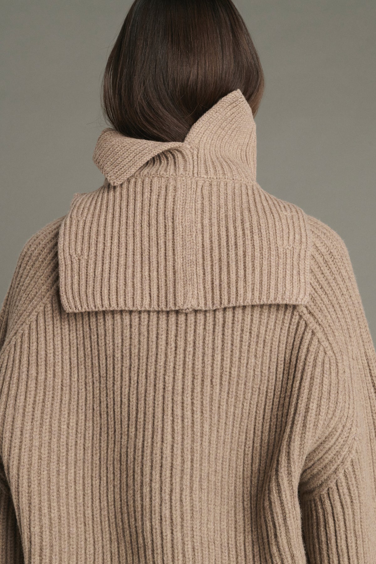 Col Gad - Beige Chiné - Laine Mérinos - Femme