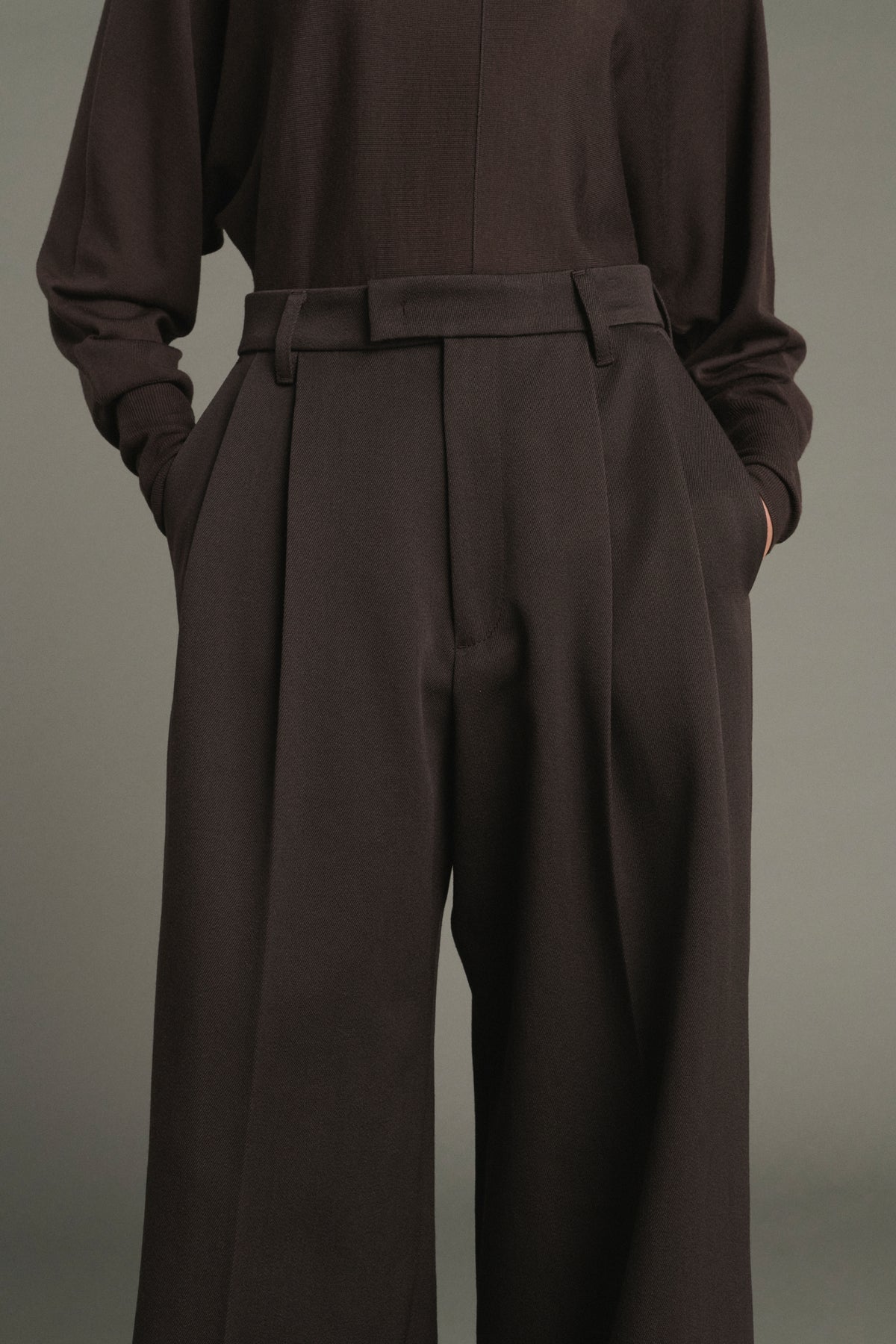 Pantalón Laumiere - Ébano - Lana - Mujer
