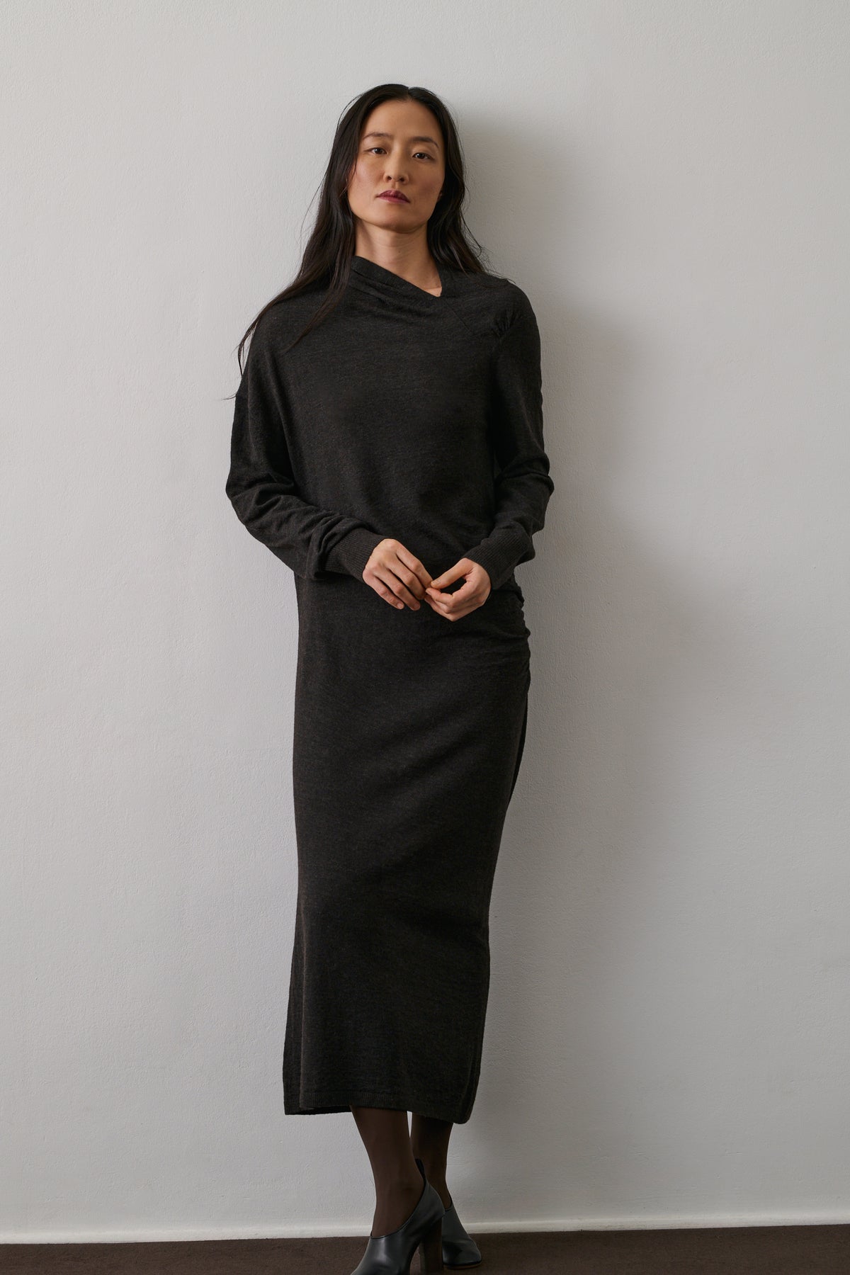 Robe Gisee - Marron - Femme vue 1