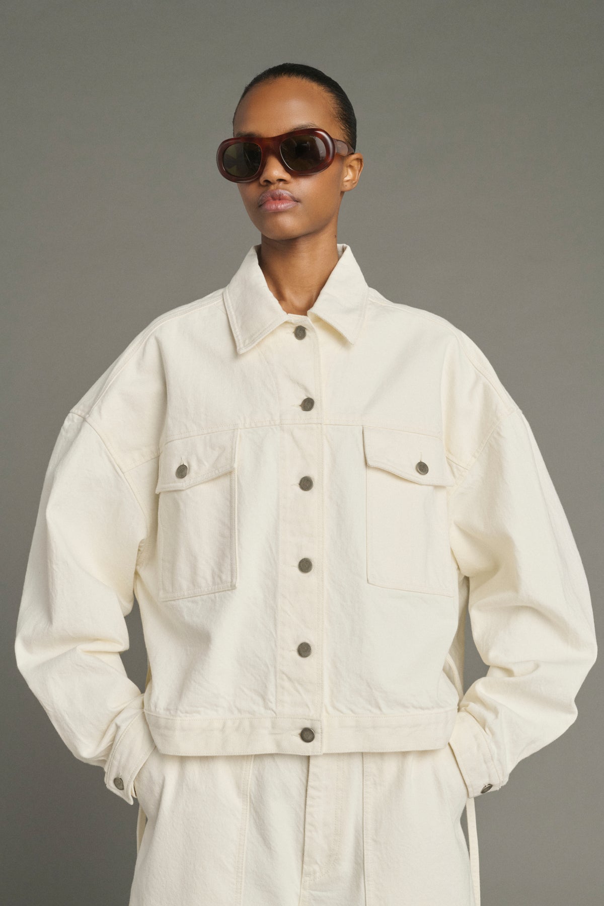 Veste Lys - Écru - Coton - Femme