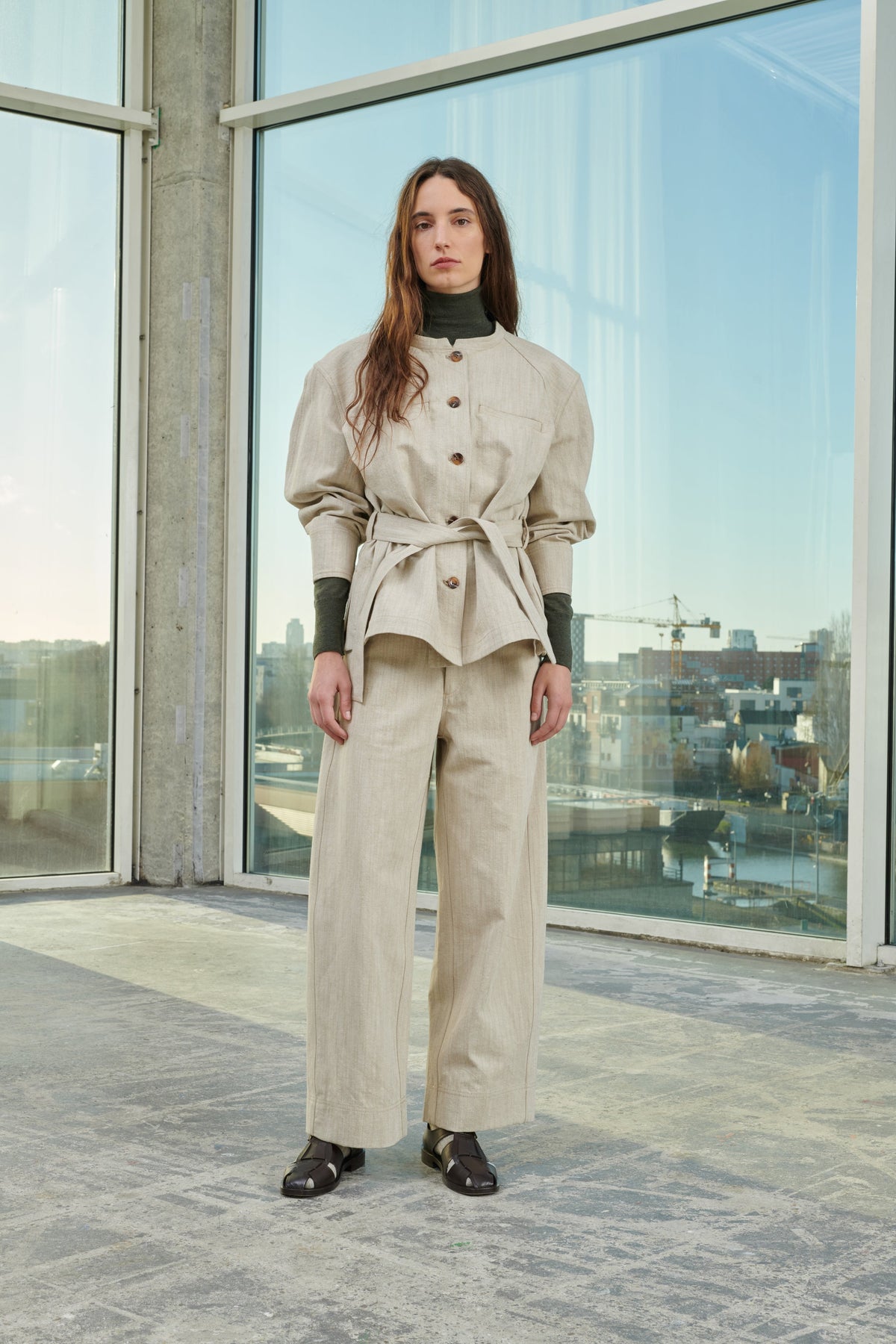CHAQUETA VENICE BEIGE/CRUDO vue 3