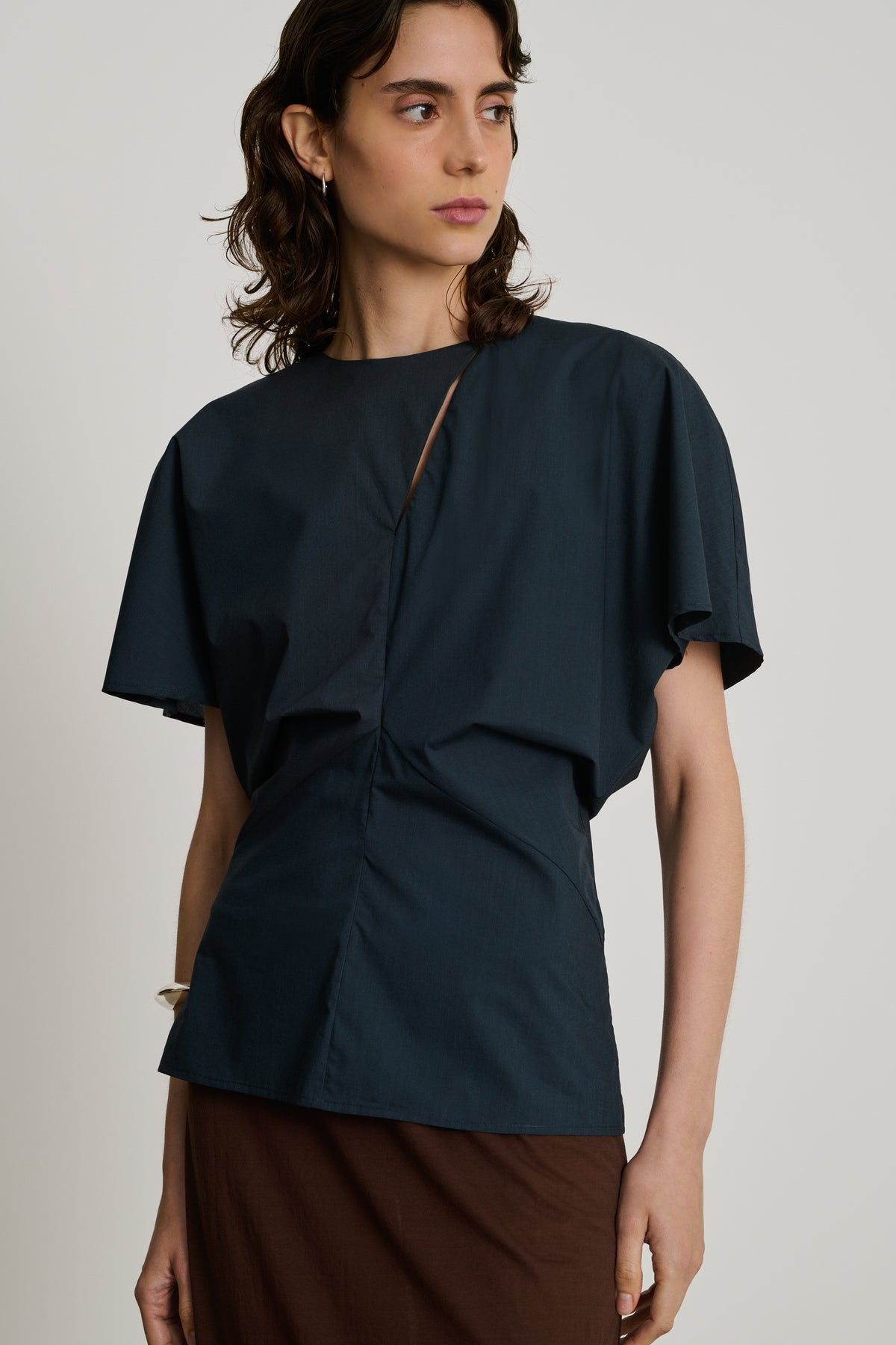 Blusa Embrun - Azul noche - Algodón - Mujer vue 1