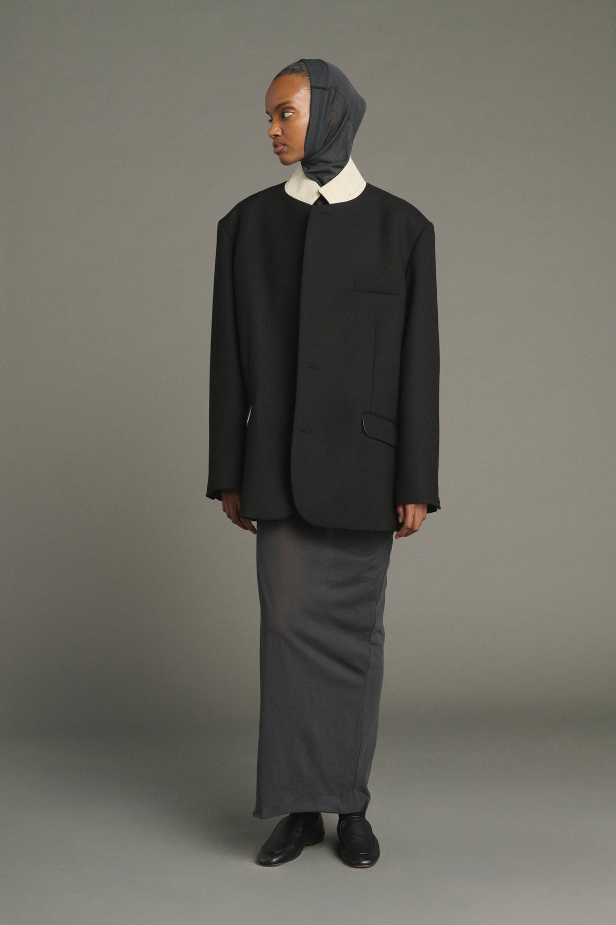 Robe Lola - Gris Anthracite - Coton - Femme