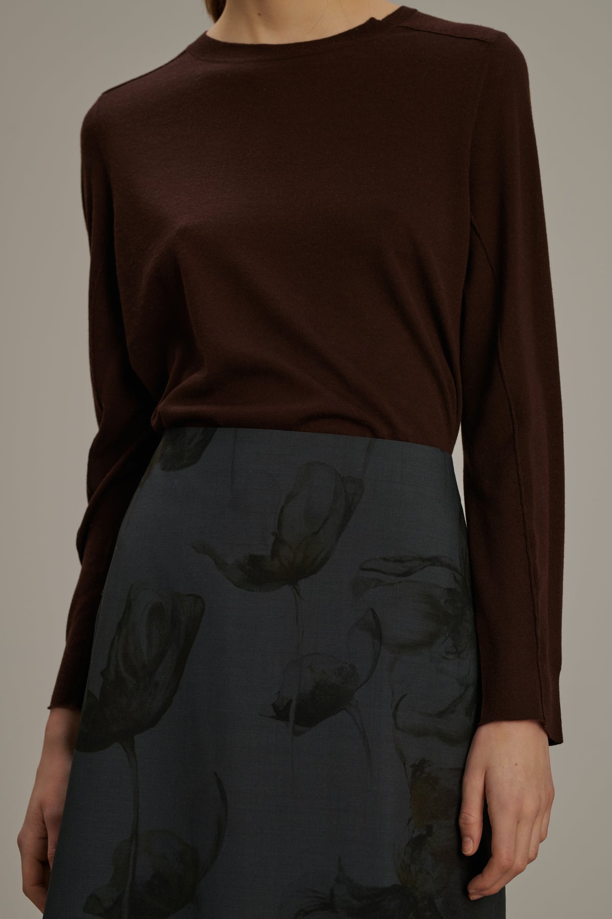 Valet skirt - Anthracite Grey - Wool - Women vue 4