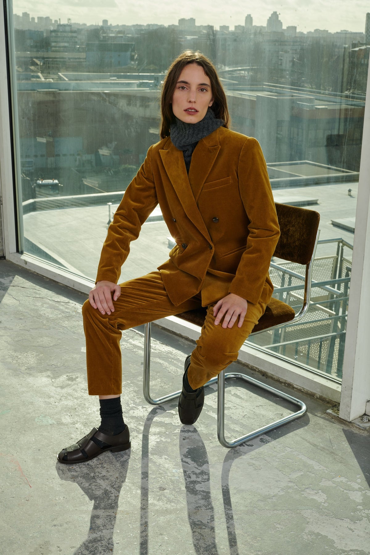 PANTALON VIANNEY BRONZE vue 4