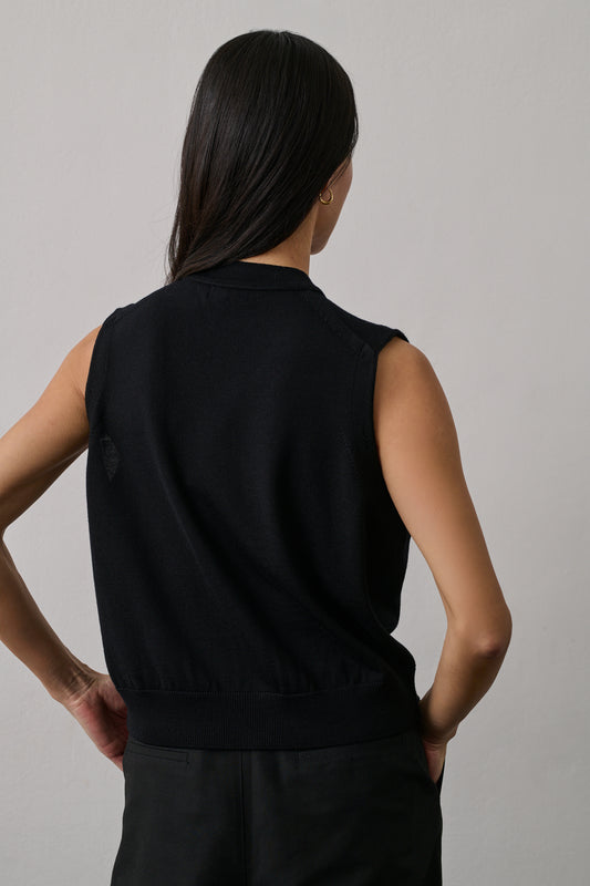 Cardigan Chiara - Noir - Laine - Femme