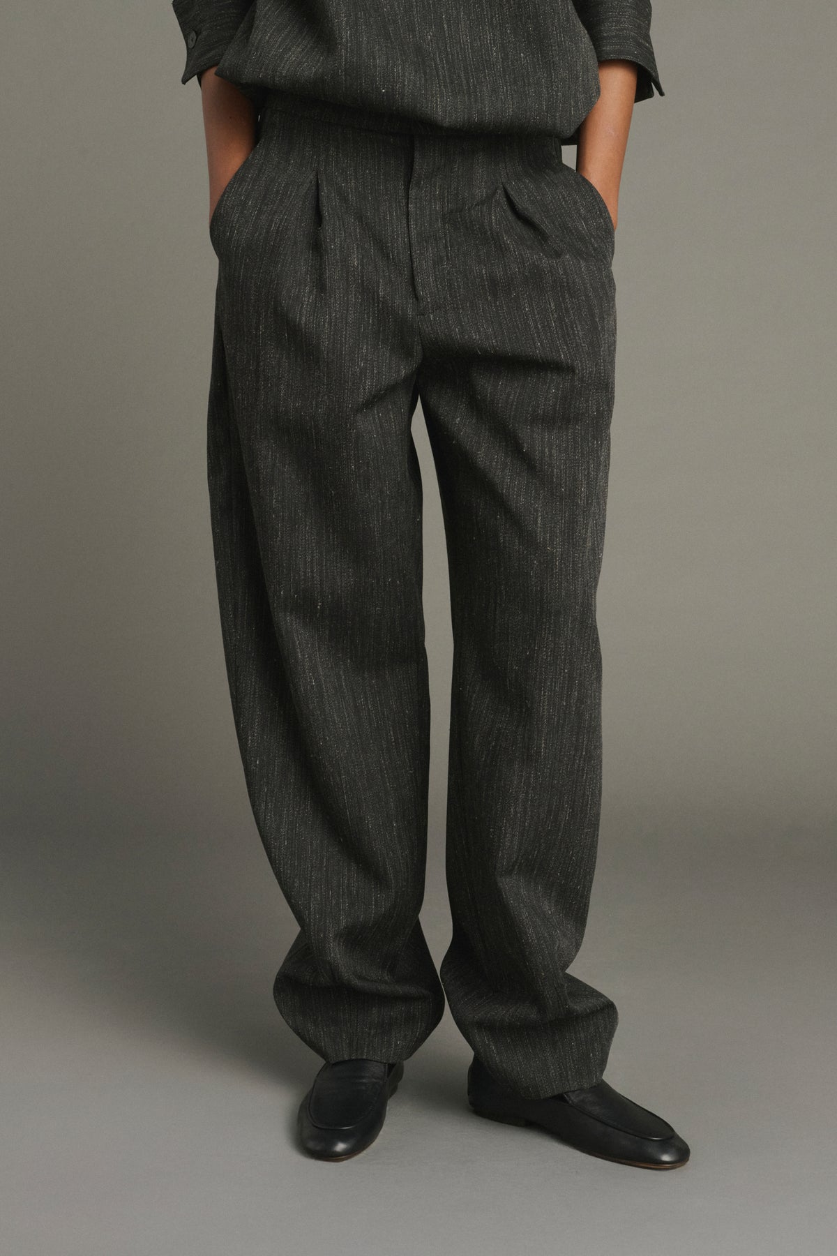 Pantalon Baptiste - Gris Anthracite - Laine - Femme vue 3