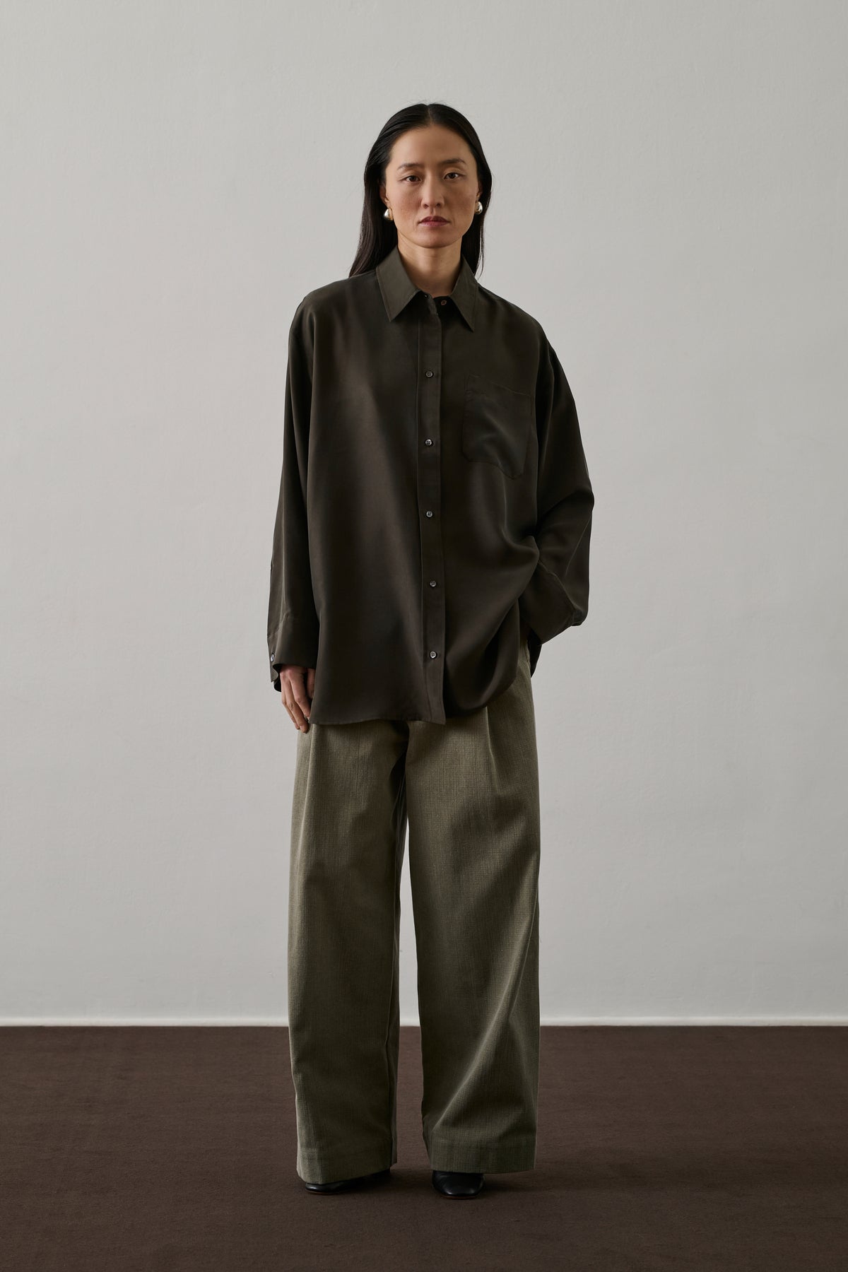 Devy trousers - Khaki - Cotton - Women vue 4