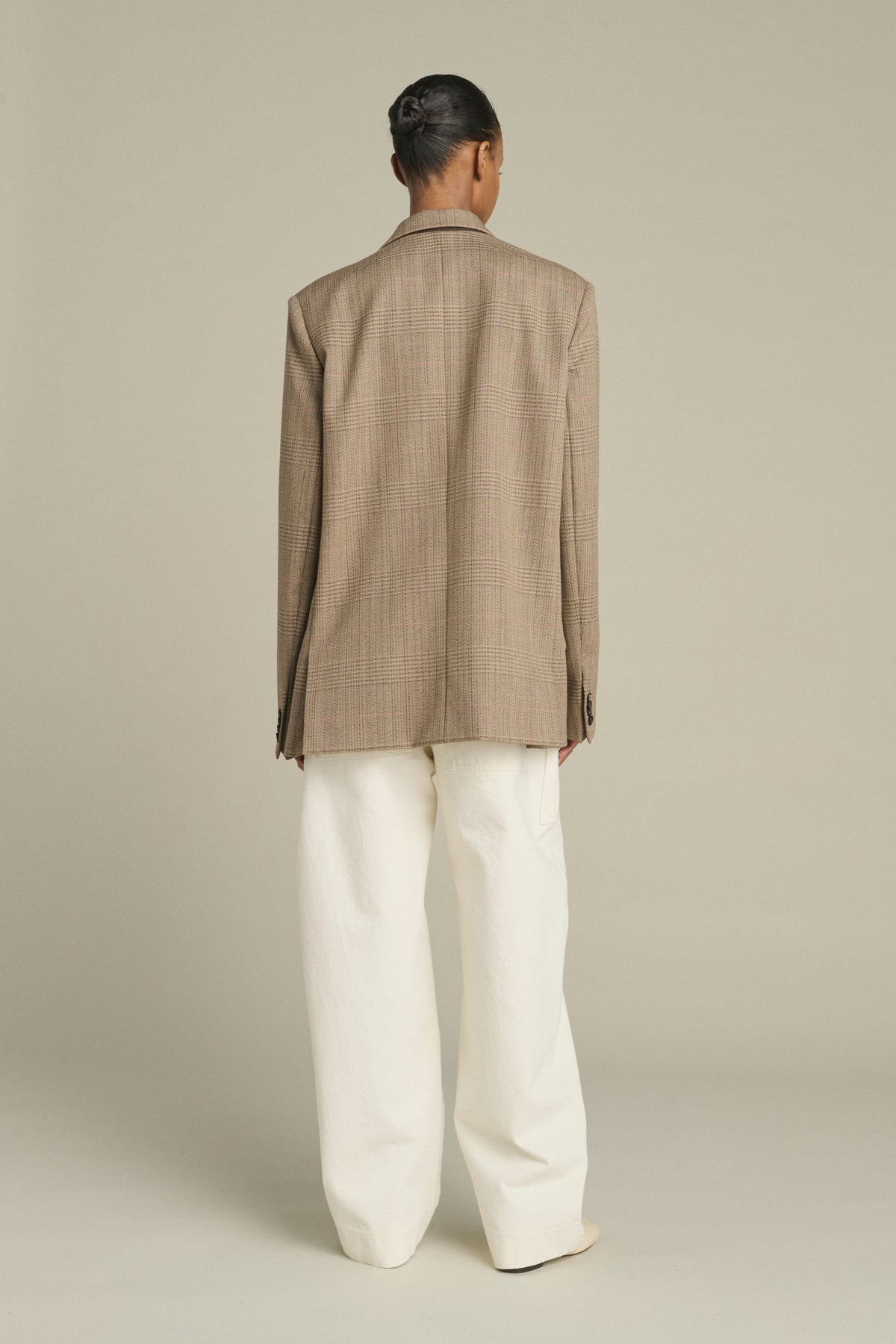 Jacket Hermosa - Brown/Beige - Wool - Women vue 2