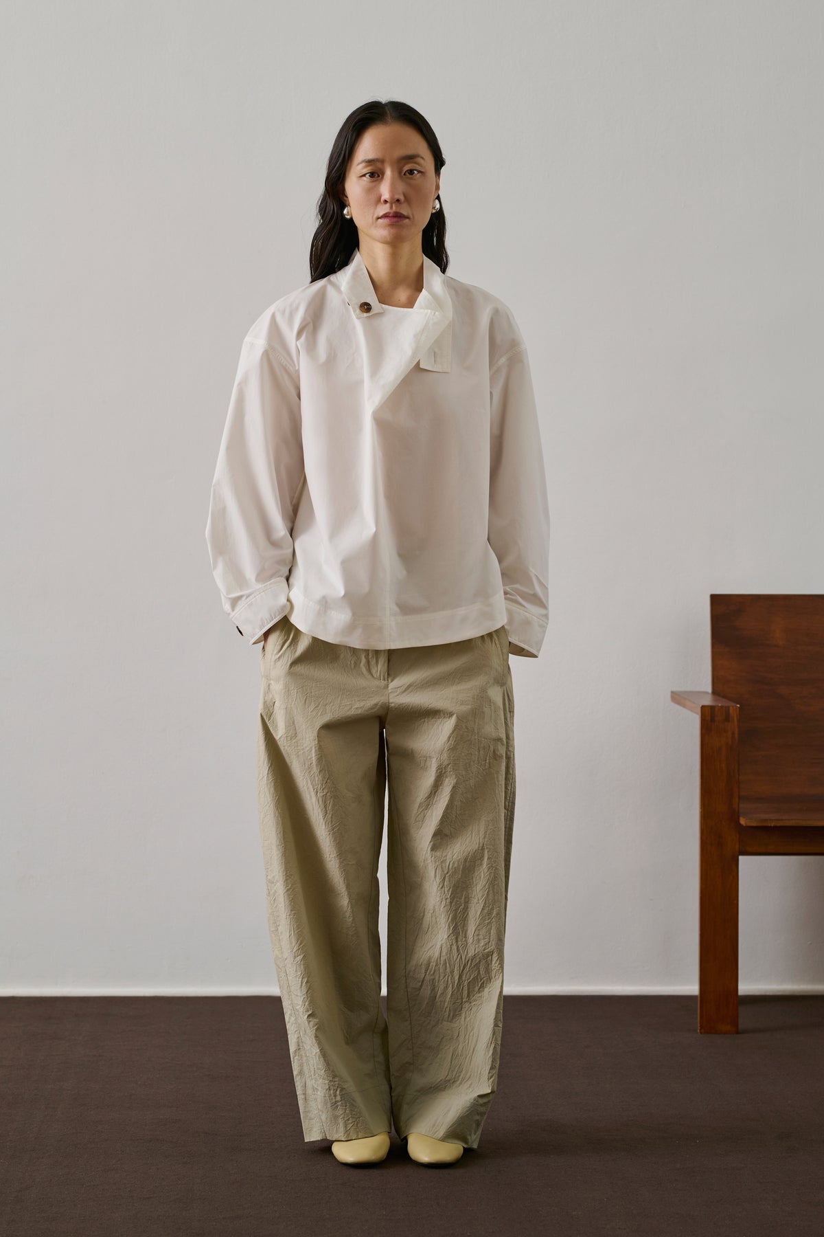 Felicite Blouse - Off-White - Cotton - Women