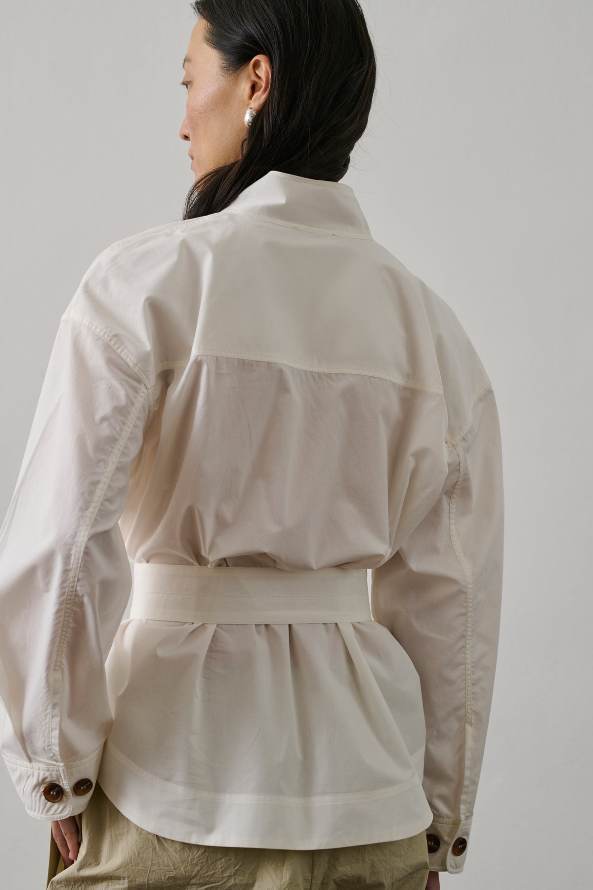 Felicite Blouse - Off-White - Cotton - Women vue 2