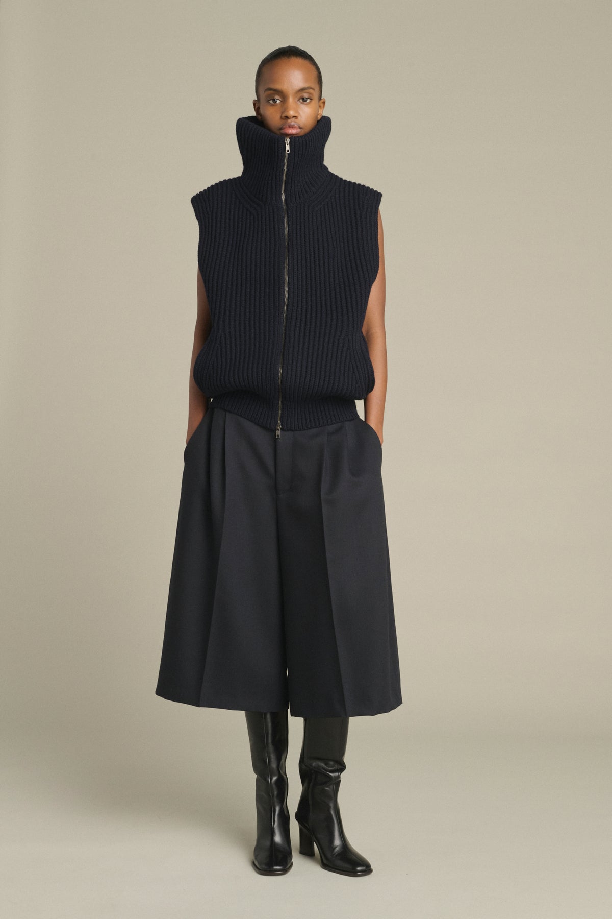 Bermuda Jude - Deep Navy - Laine - Femme vue 2