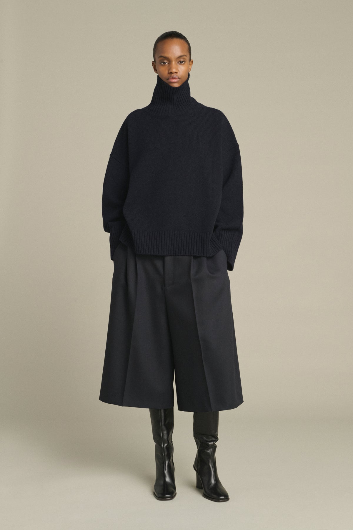 Pull William - Navy - Laine Mérinos - Femme