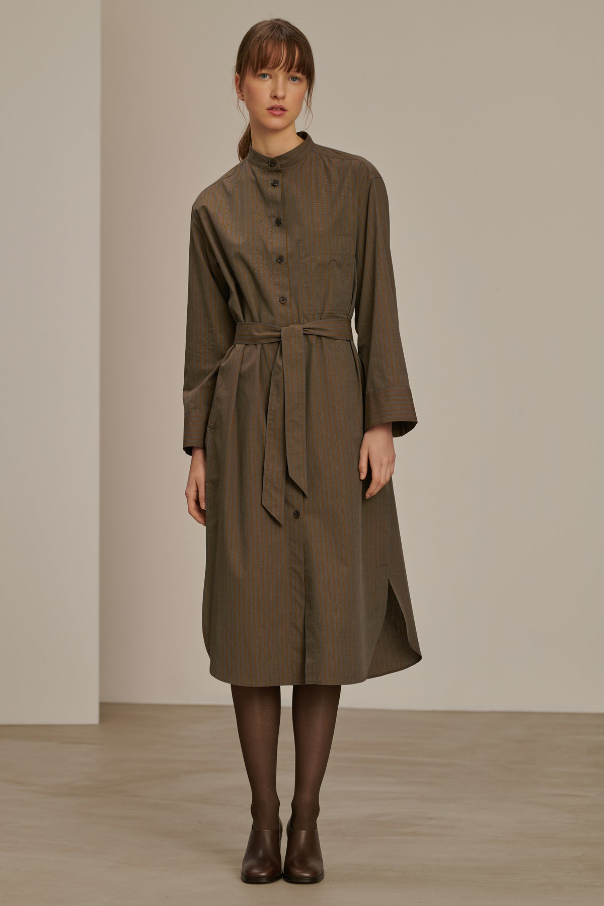Vestido Akiko - Antracita/Bronce - Algodón - Mujer vue 1