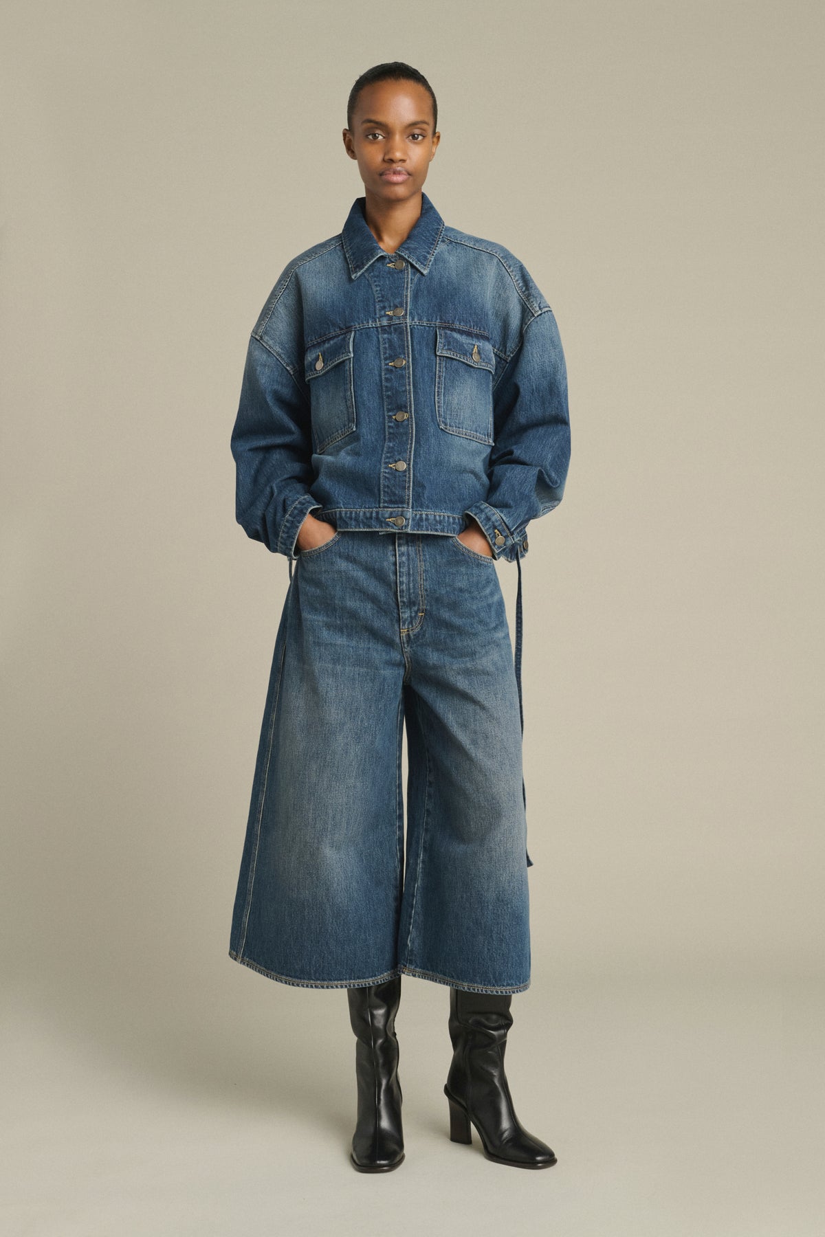 Veste Lys - Denim Bleu Délavé - Coton - Femme vue 5