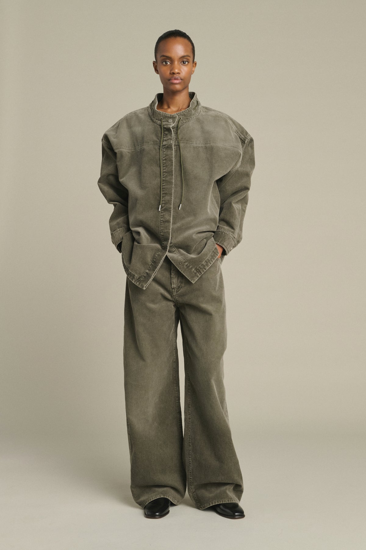 Pantalon Hunter - Gris - Coton - Femme vue 1