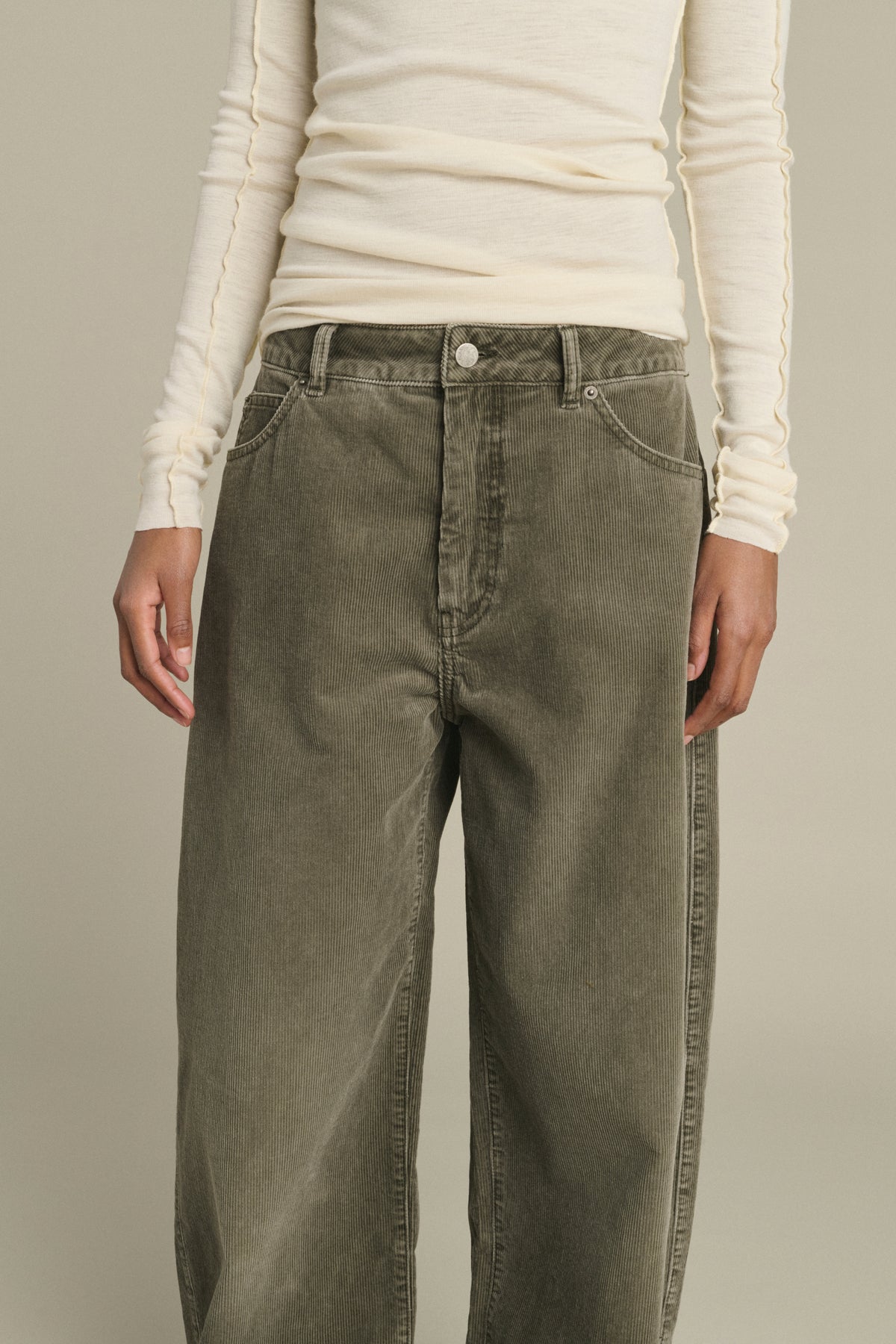 Pantalon Hunter - Gris - Coton - Femme vue 6