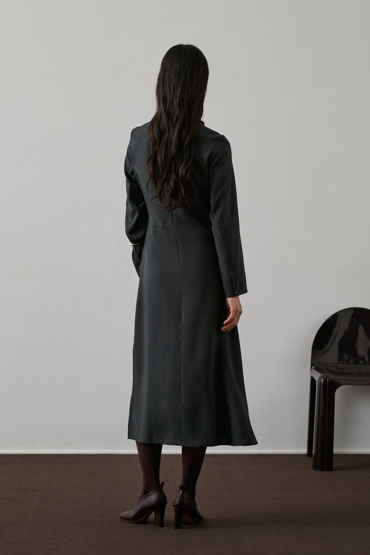 Faustine Dress - Anthracite Grey - Women vue 2