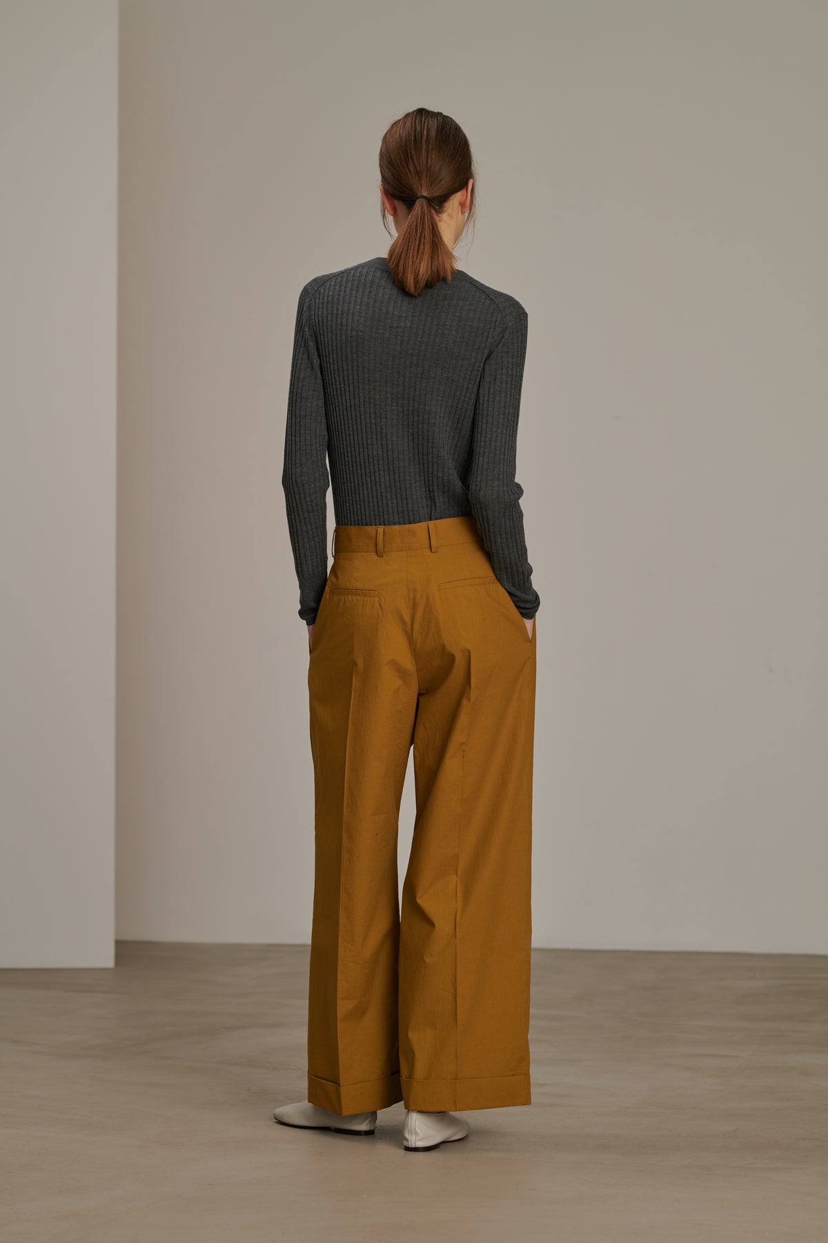 Watson Trousers - Bronze - Cotton - Women vue 3