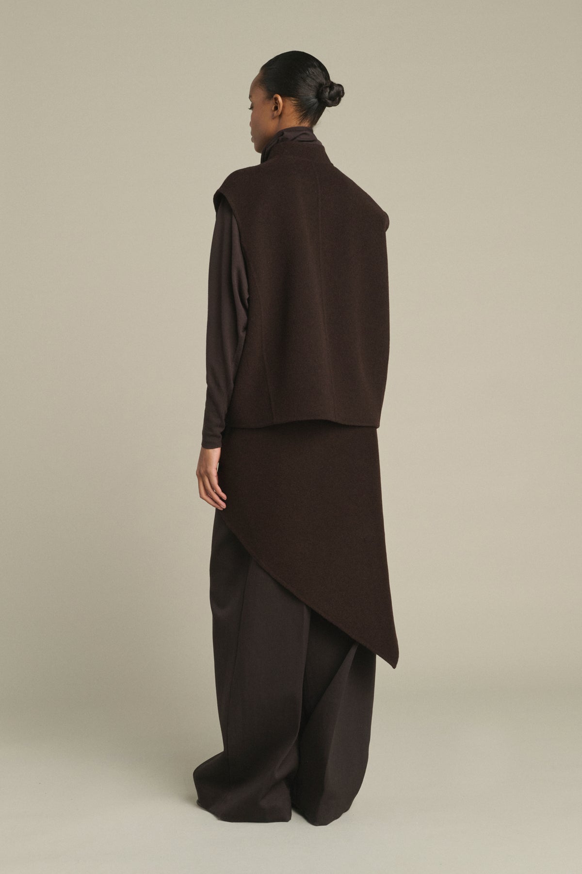 Blouson Adeline - Marron Foncé - Laine - Femme vue 2
