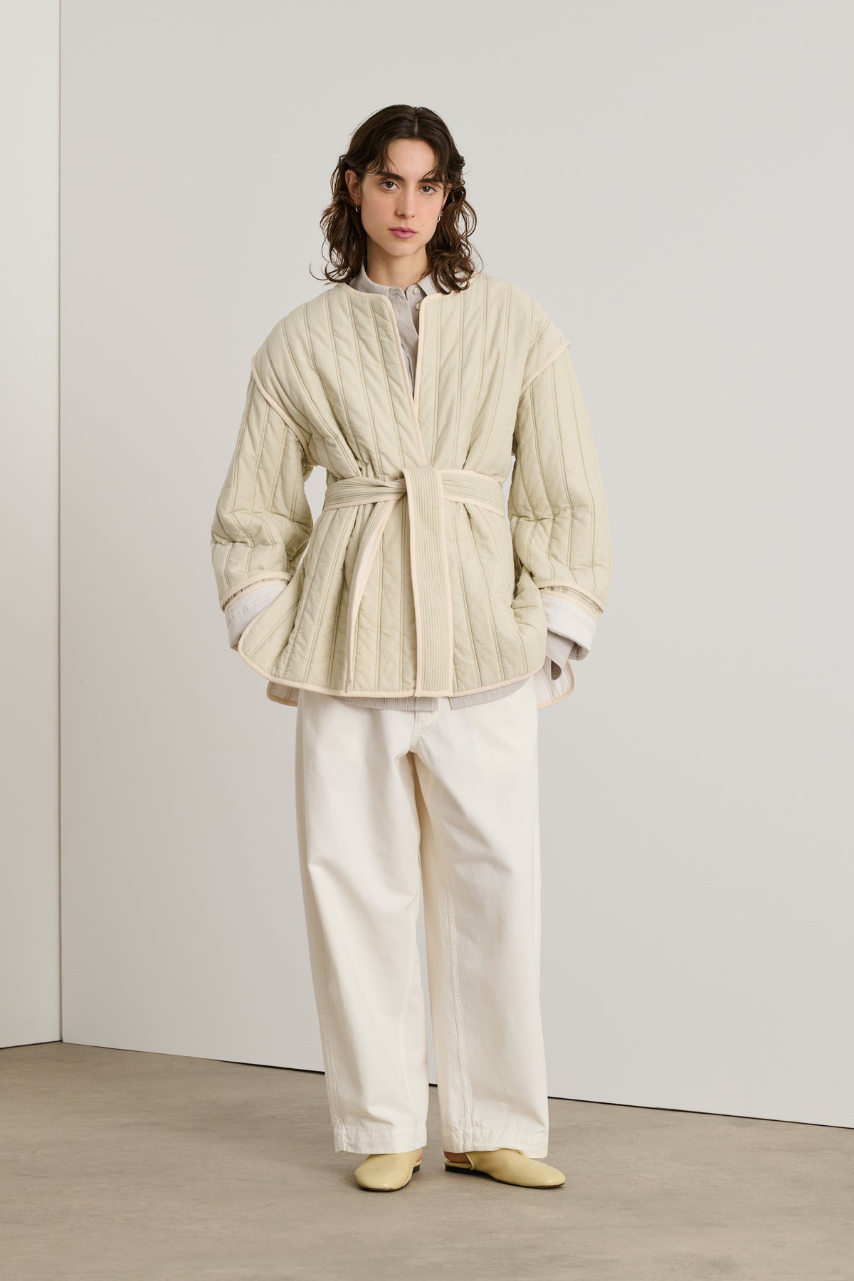 Jacket Eclipse - Sage - Cotton - Women vue 3