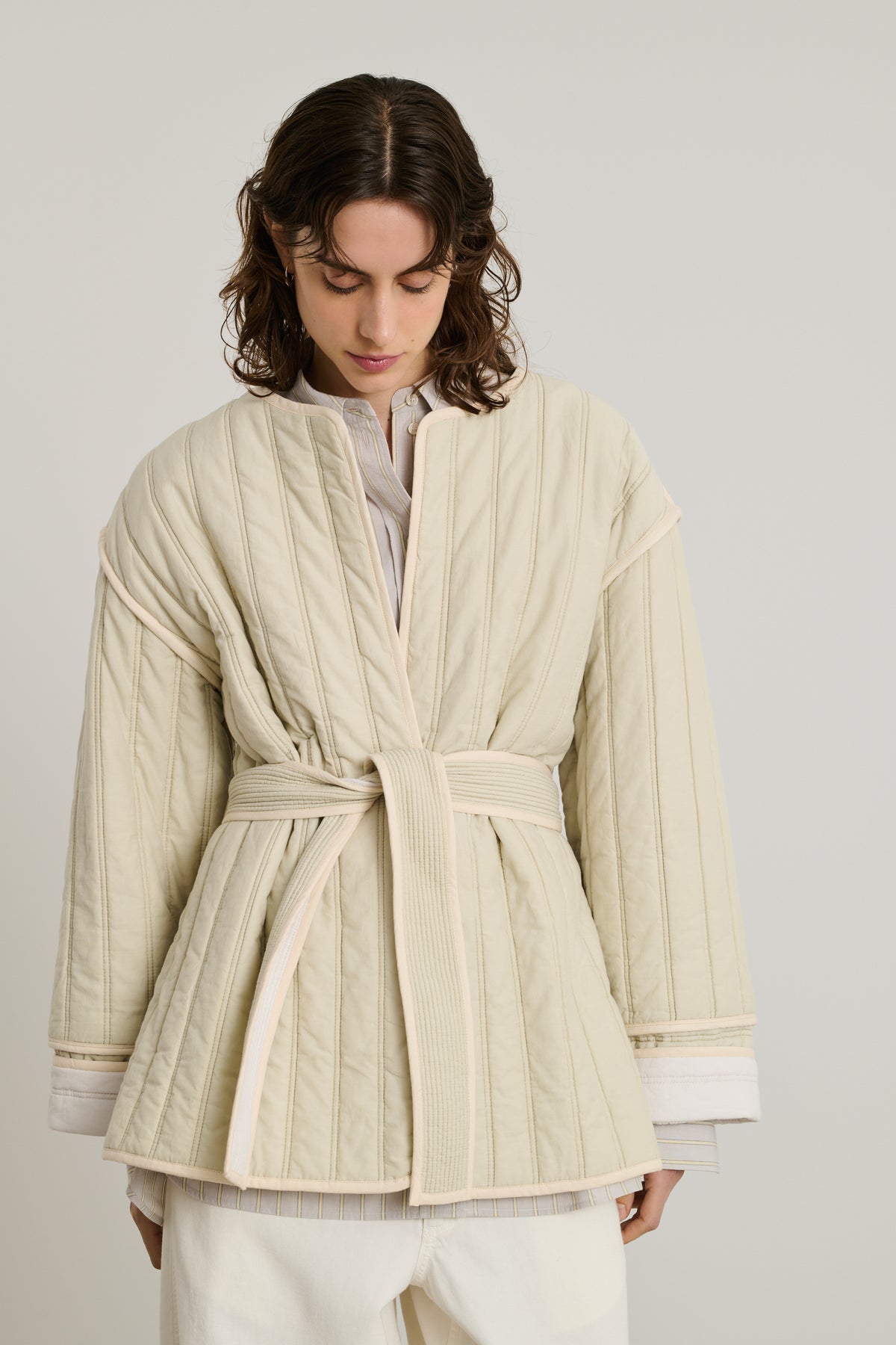 Jacket Eclipse - Sage - Cotton - Women