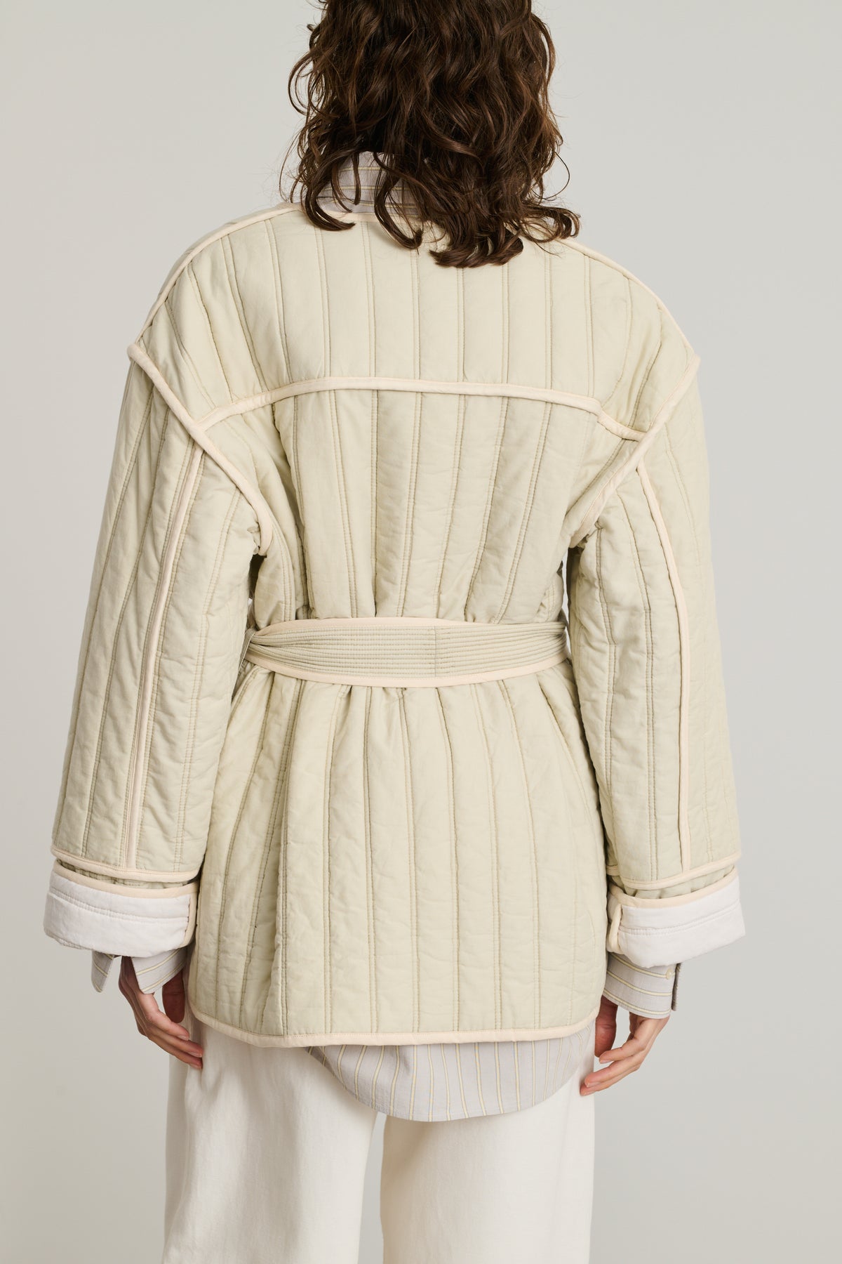 Jacket Eclipse - Sage - Cotton - Women vue 2