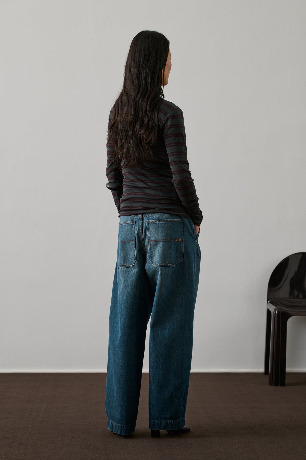 T-shirt Gaelle - Aubergine/Anthracite - Cotton - Women vue 2