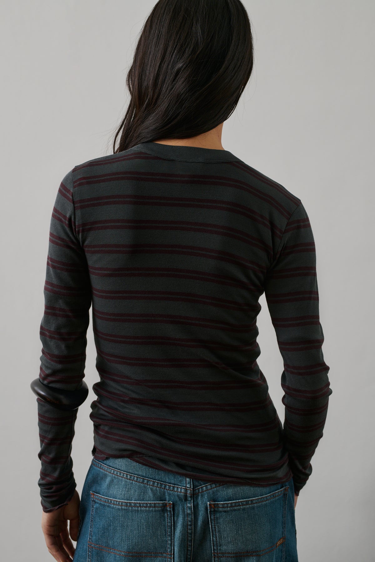 T-shirt Gaelle - Aubergine/Anthracite - Cotton - Women vue 3