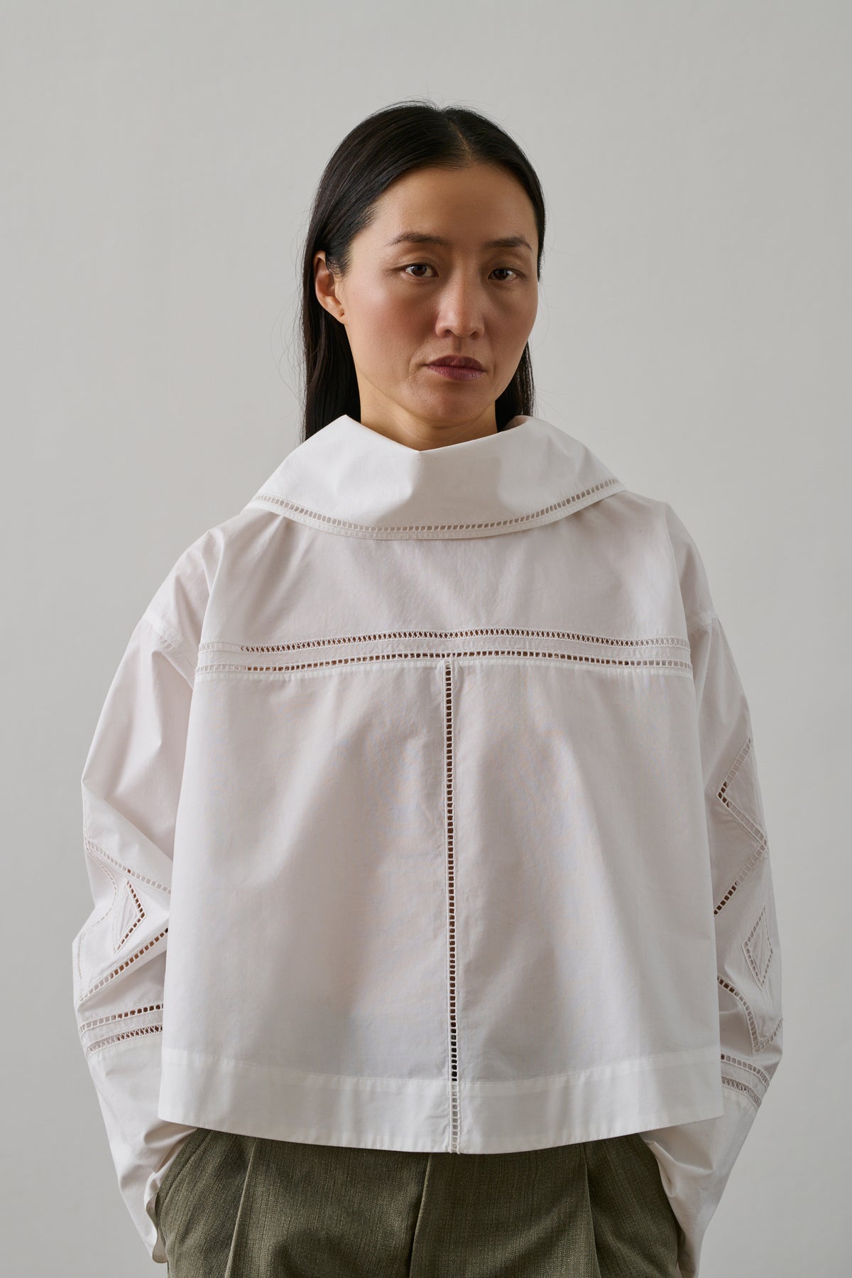 Chemise Guillemette - Blanc - Coton - Femme vue 2