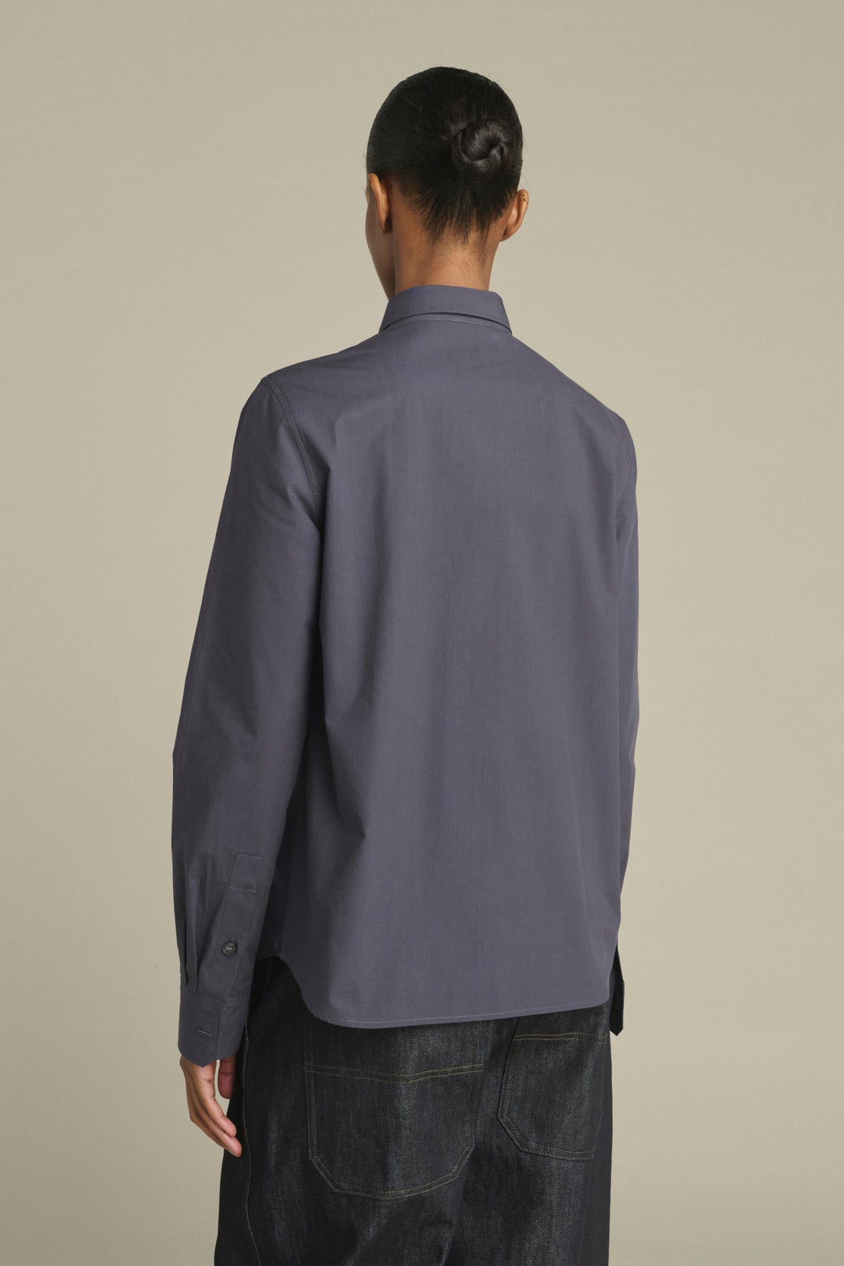 Chemise Lavinia - Bleu Nuit - Coton - Femme vue 4