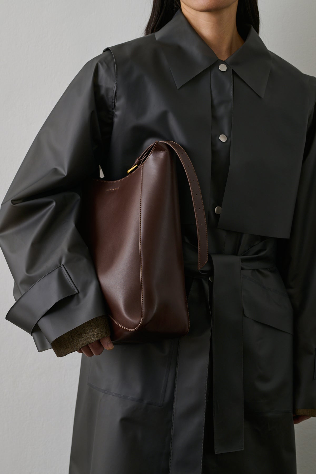 Uma bag - Chocolate - Leather - Women