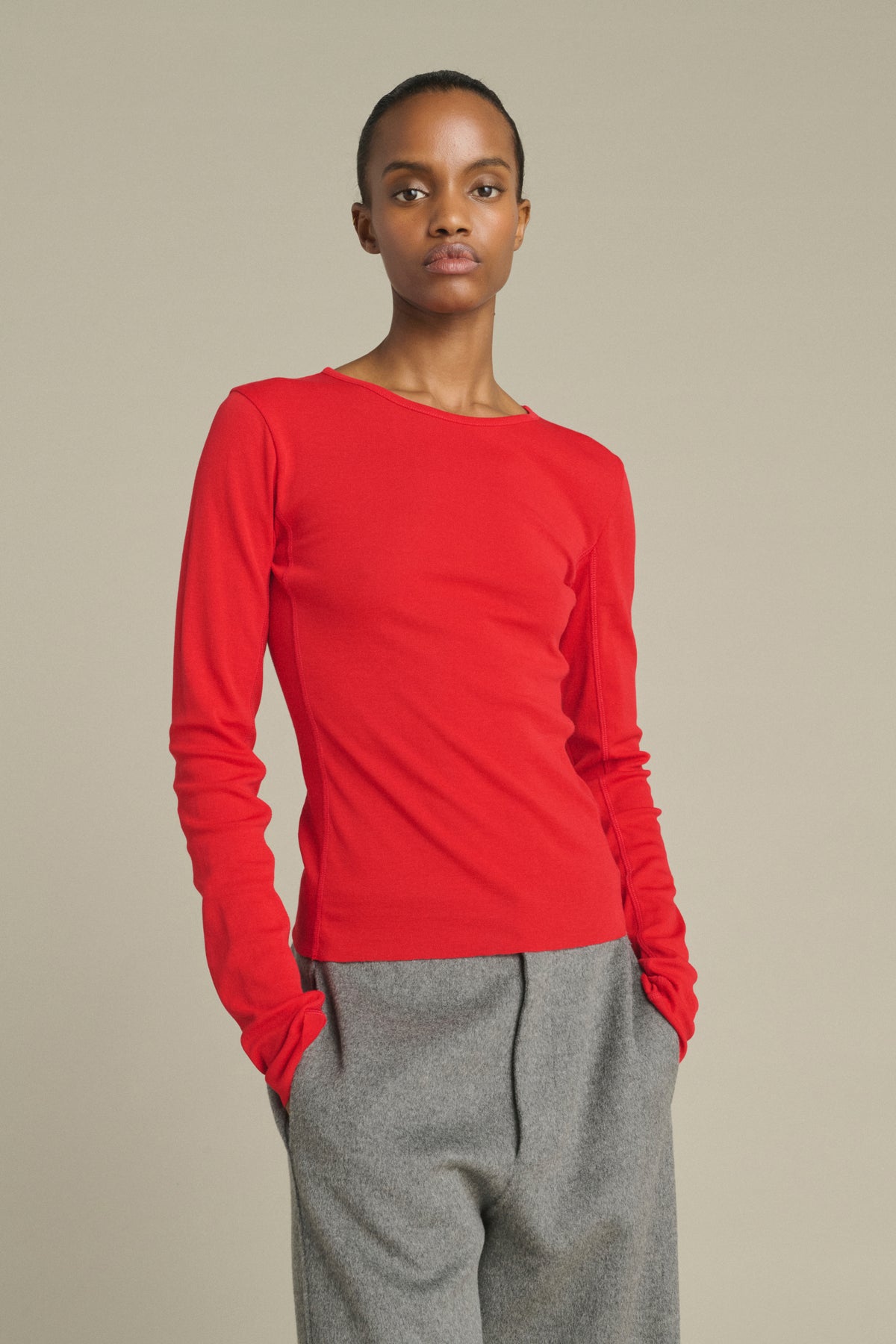 Tee-Shirt Lester - Rouge - Coton - Femme vue 3
