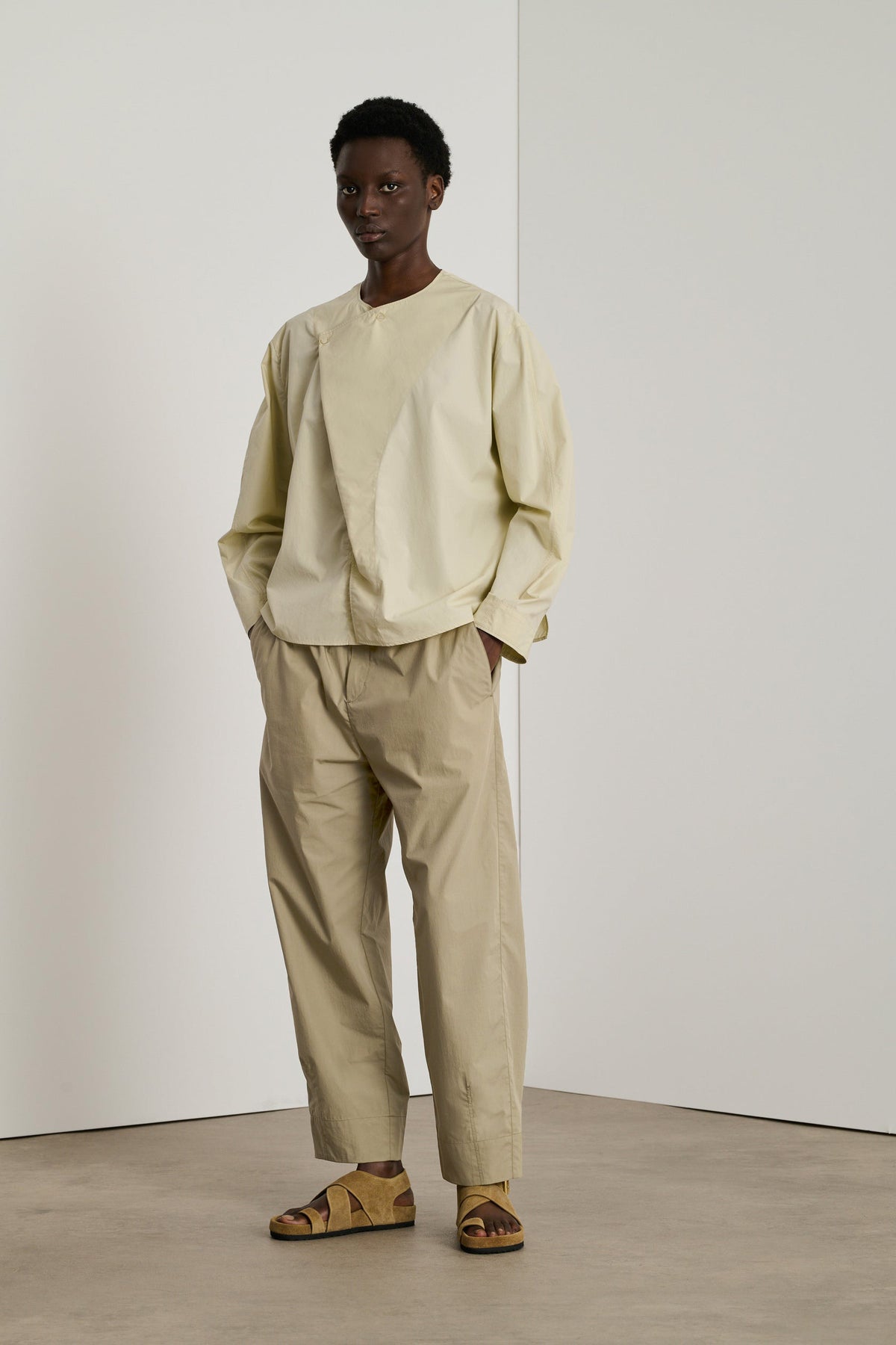 Antoine Blouse - Putty - Cotton - Women vue 3