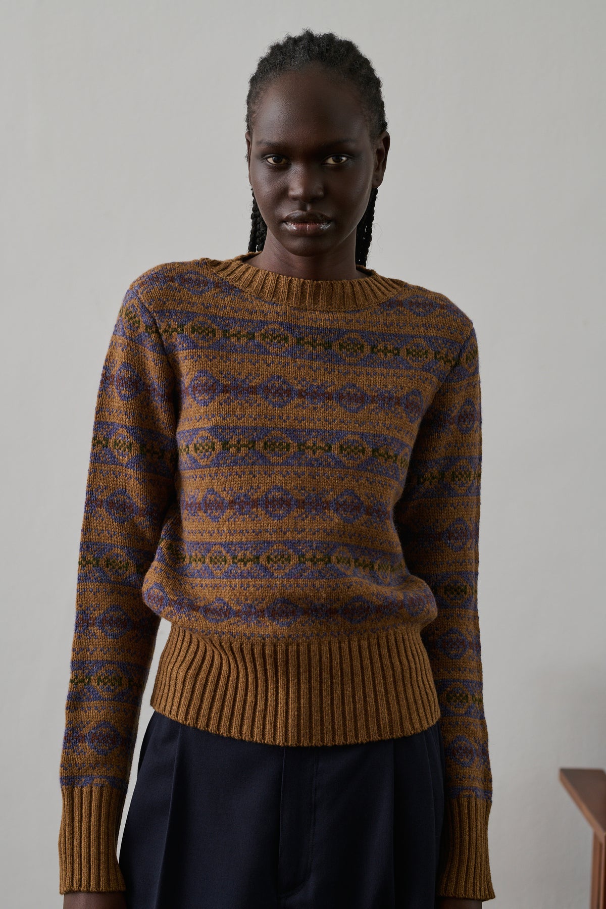 Gipsy Pullover - Camel/Violet - Wool - Women