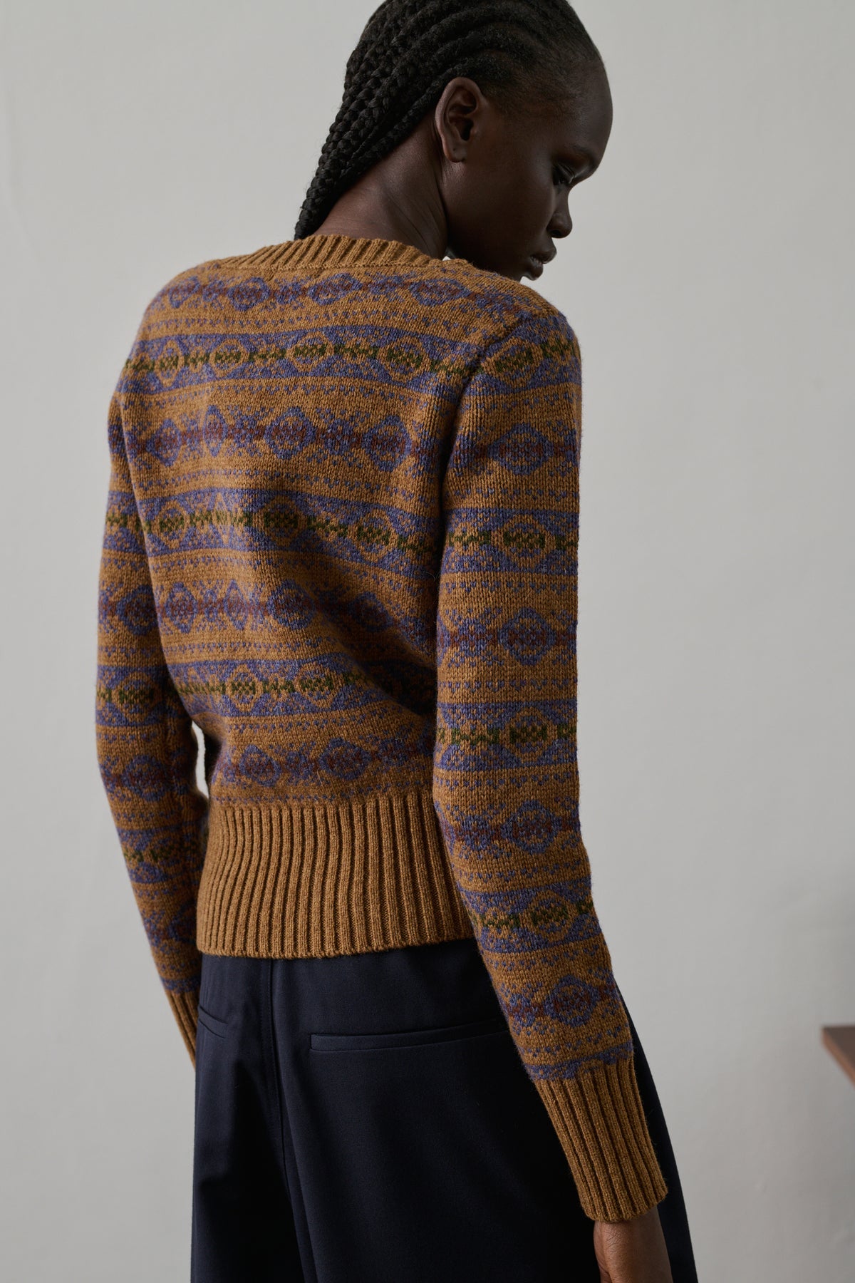 Gipsy Pullover - Camel/Violet - Wool - Women