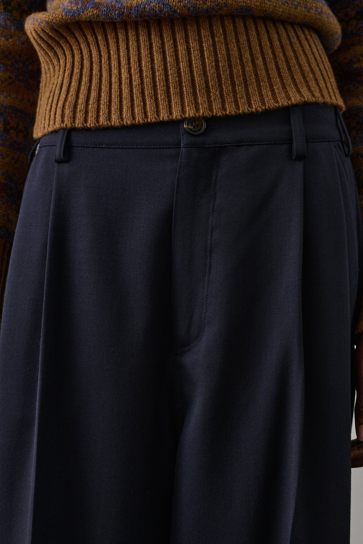 Frejus trousers - Midnight Blue - Wool - Women